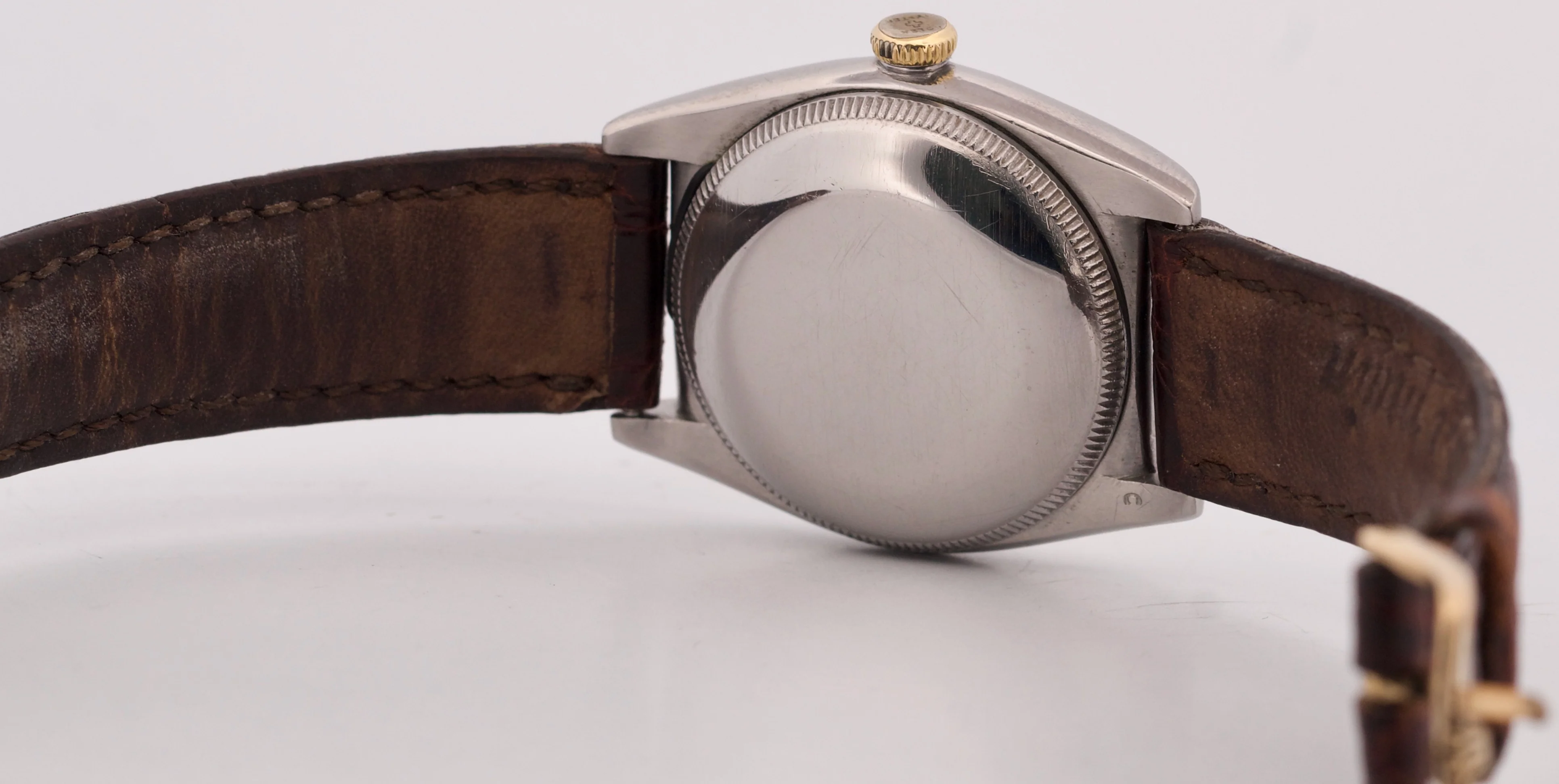 1958 Vintage Rolex Oyster Perpetual BUBBLEBACK 3372 ORIGINAL Gold 32mm Watch - Image 7