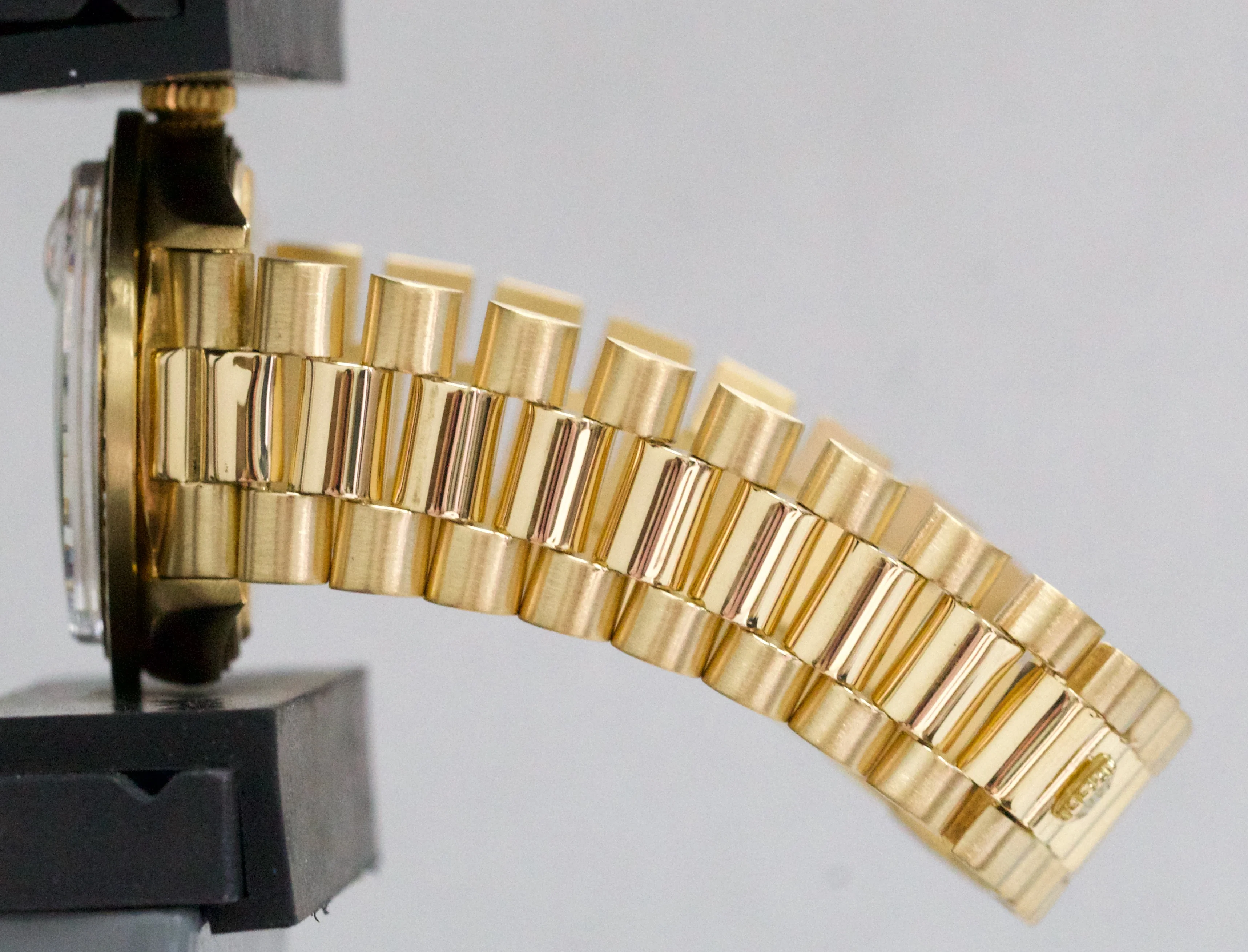 1971 Rolex Day-Date President 36mm ORNATE BLACK DIAMOND 18K Yellow Gold 1803 - Image 10
