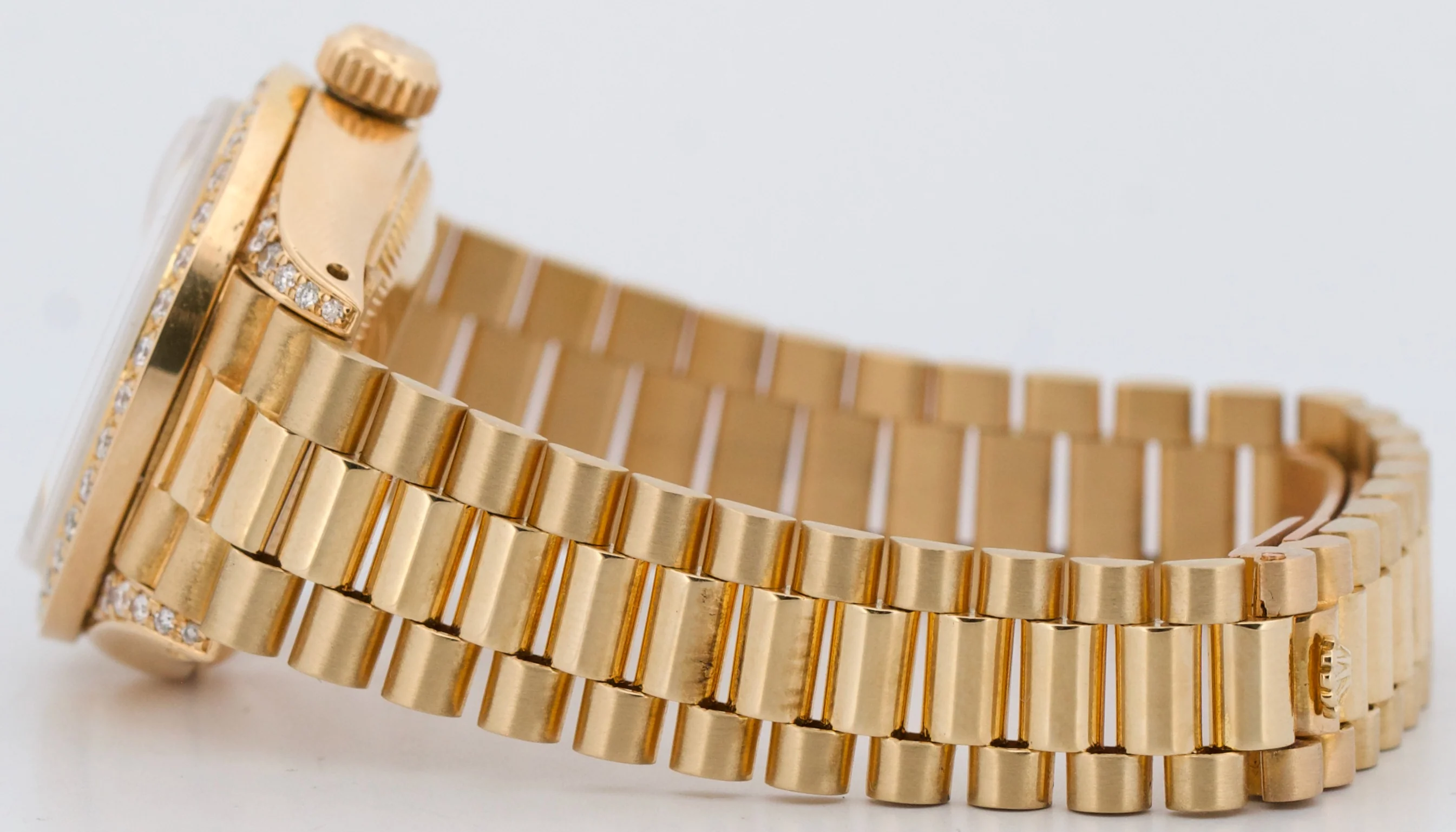 1979 Rolex DateJust President 26mm SILVER DIAMOND LUGS 18K Yellow Gold 69178 - Image 7