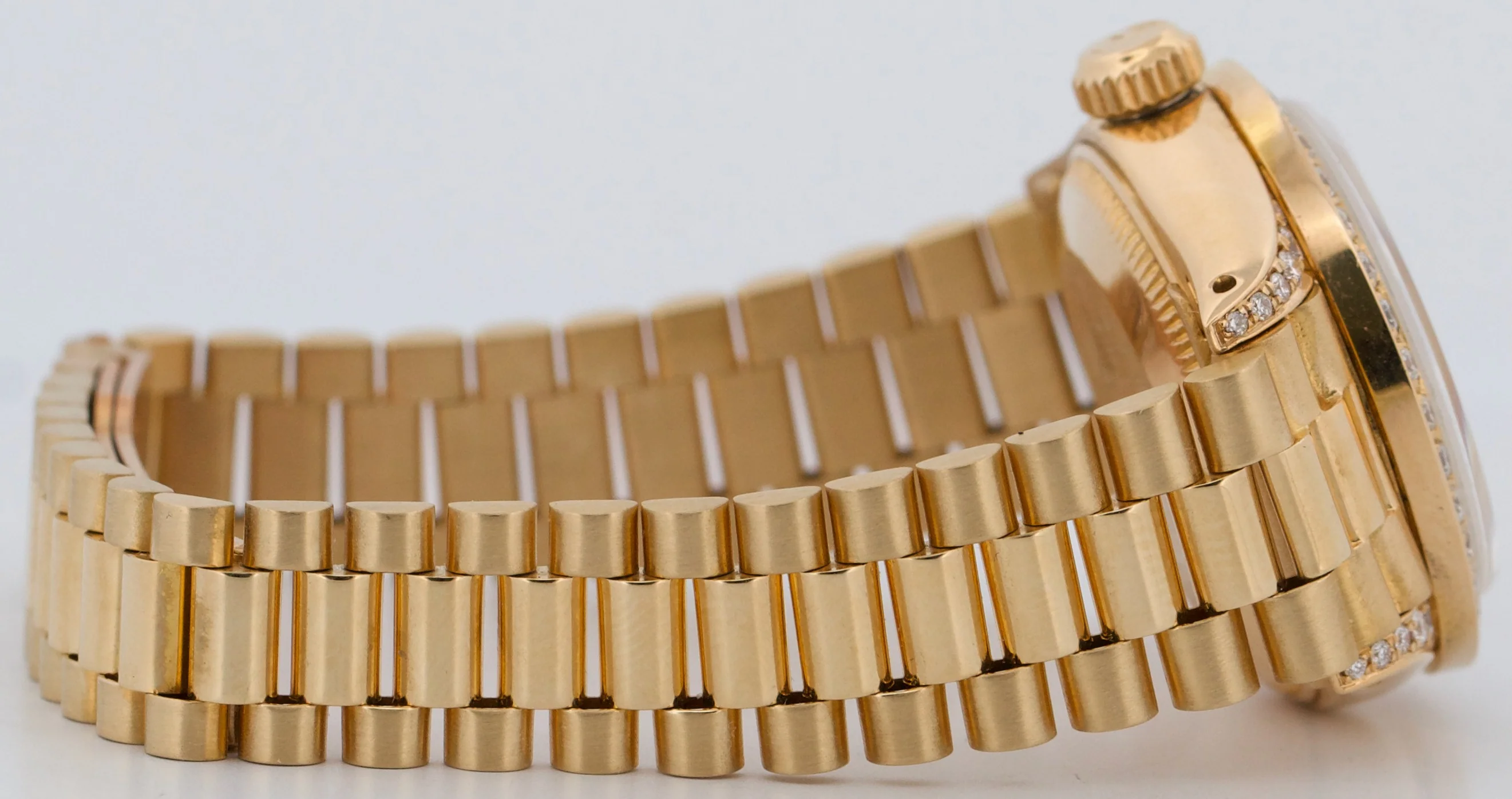1979 Rolex DateJust President 26mm SILVER DIAMOND LUGS 18K Yellow Gold 69178 - Image 8
