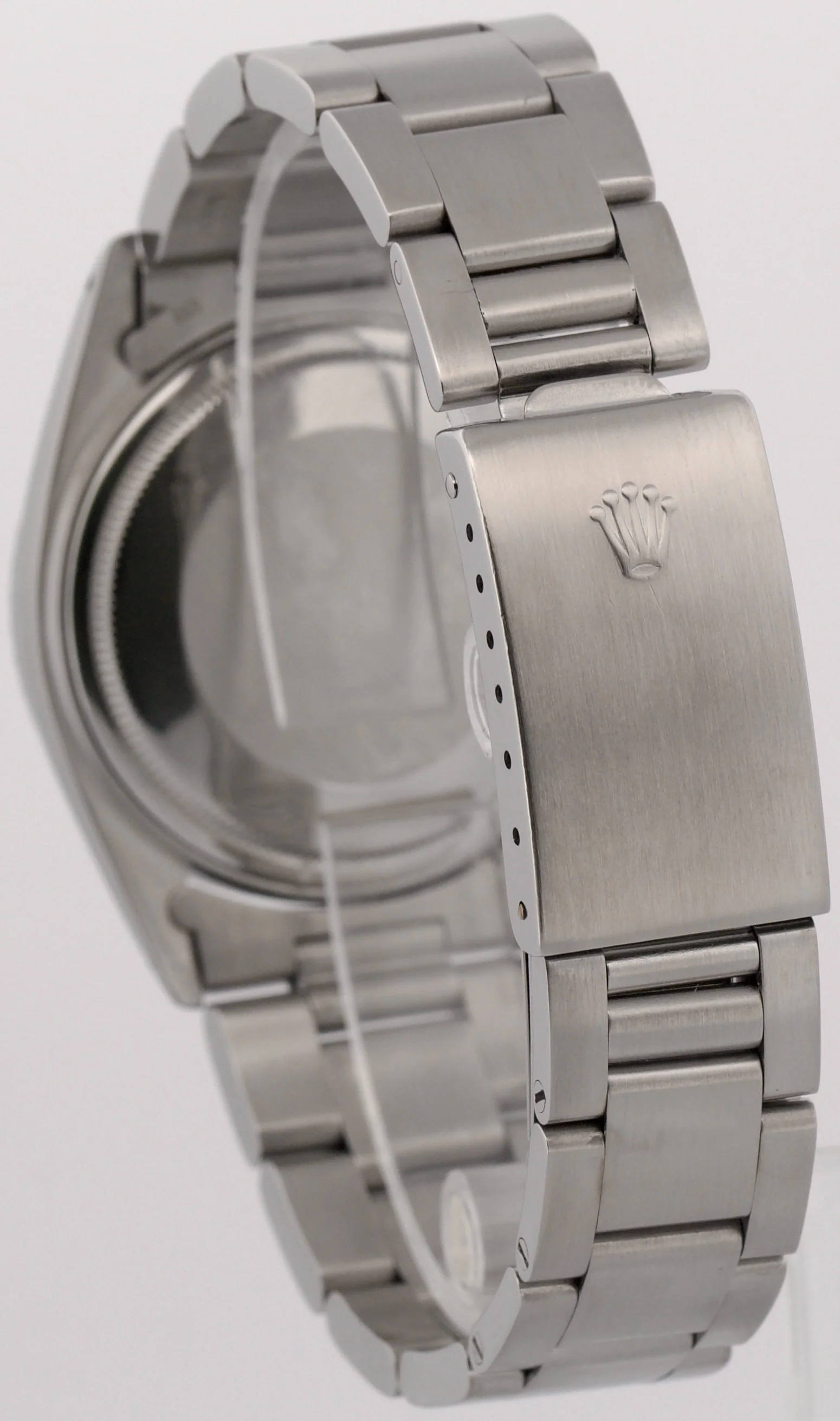 1981 Rolex DateJust 36mm SILVER Steel Engine-Turned Automatic OYSTER 16030 BOX - Image 5