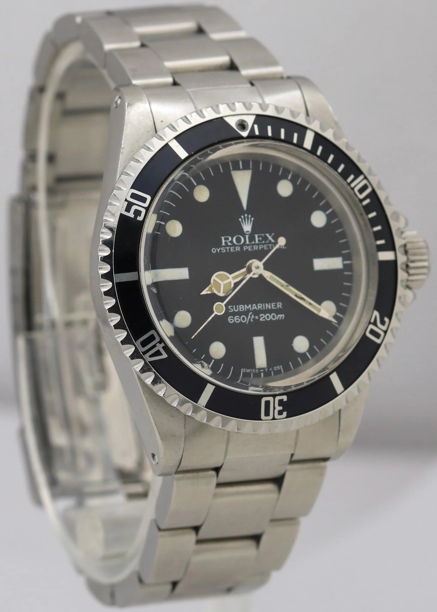 1982 Rolex Submariner Black 40mm Stainless Steel Automatic Oyster Watch 5513 - Image 4