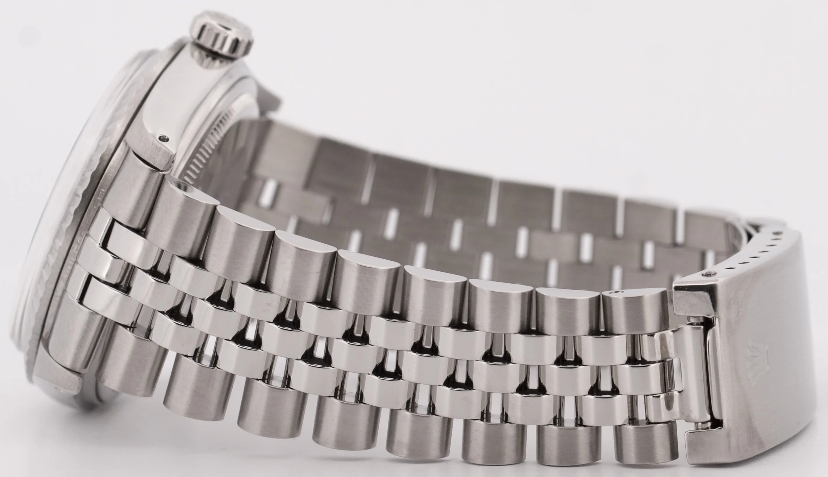 1983 Rolex DateJust 36mm SILVER Stainless Steel Automatic JUBILEE 16030 BOX - Image 7