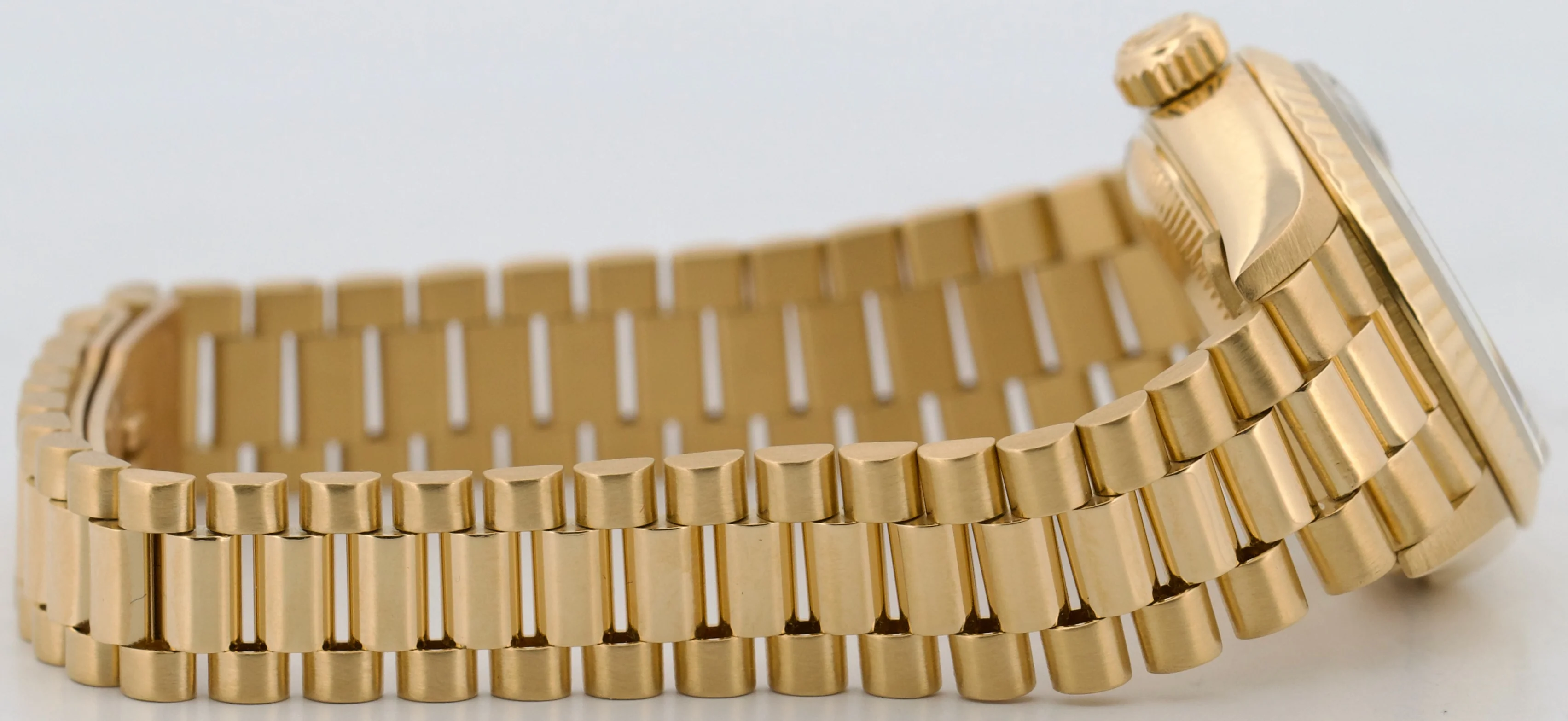 1984 Ladies Rolex DateJust President 26mm BLACK DIAMOND 18K Yellow Gold 69178 - Image 7