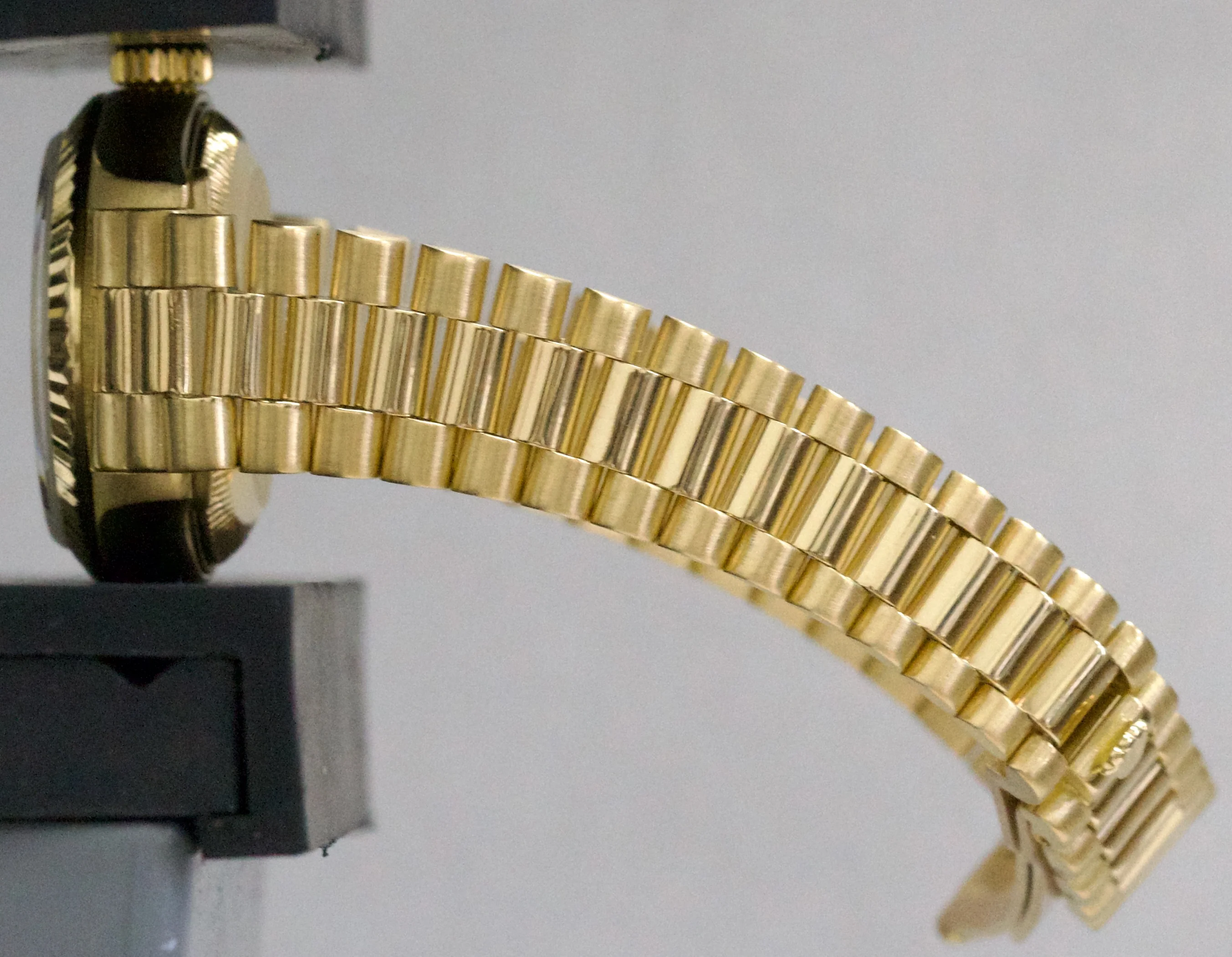 1984 Ladies Rolex DateJust President 26mm BLACK DIAMOND 18K Yellow Gold 69178 - Image 9