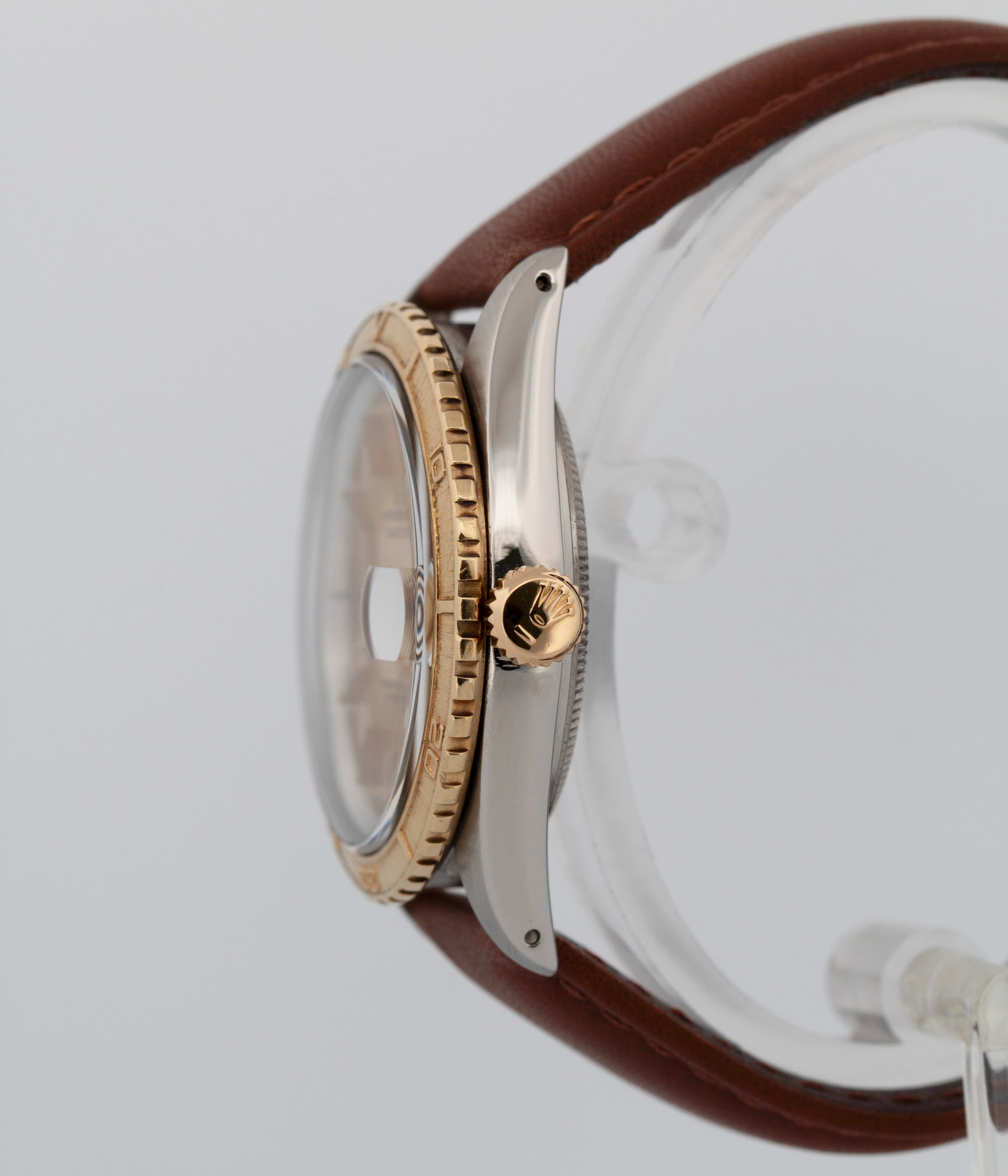 1984 PAPERS Rolex DateJust 36mm Champagne Turn-O-Graph Steel Yellow Gold 16253 - Image 3
