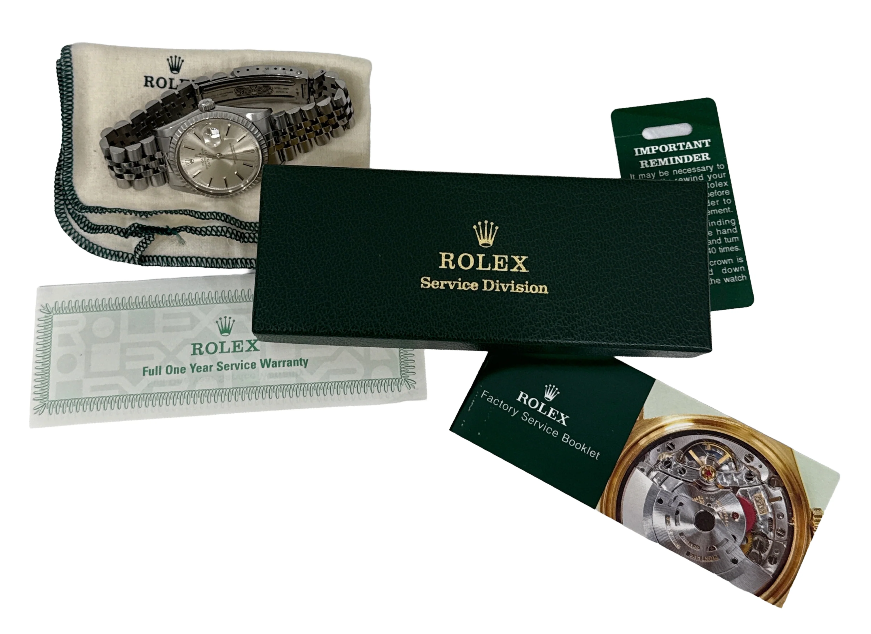 1984 Rolex DateJust 36mm SILVER Stainless Steel Automatic JUBILEE Watch 16030 - Image 2