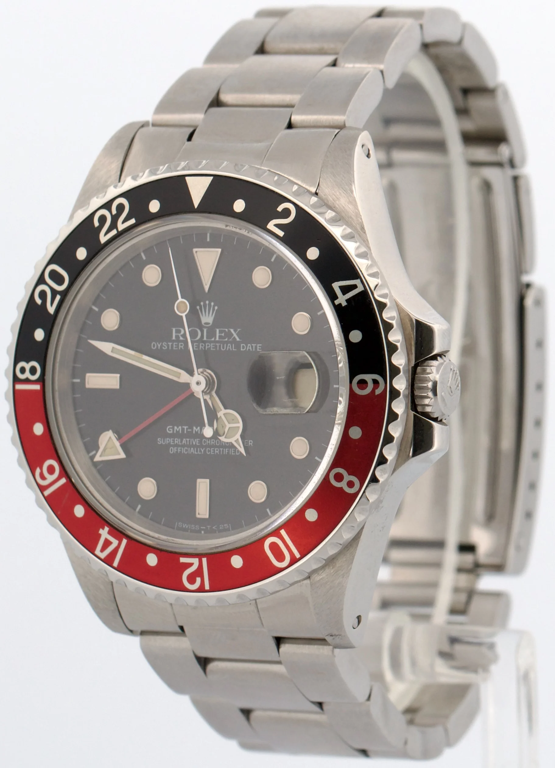 1987 Rolex GMT-Master II 40mm FAT LADY Red Black COKE Stainless Steel 16760 - Image 3