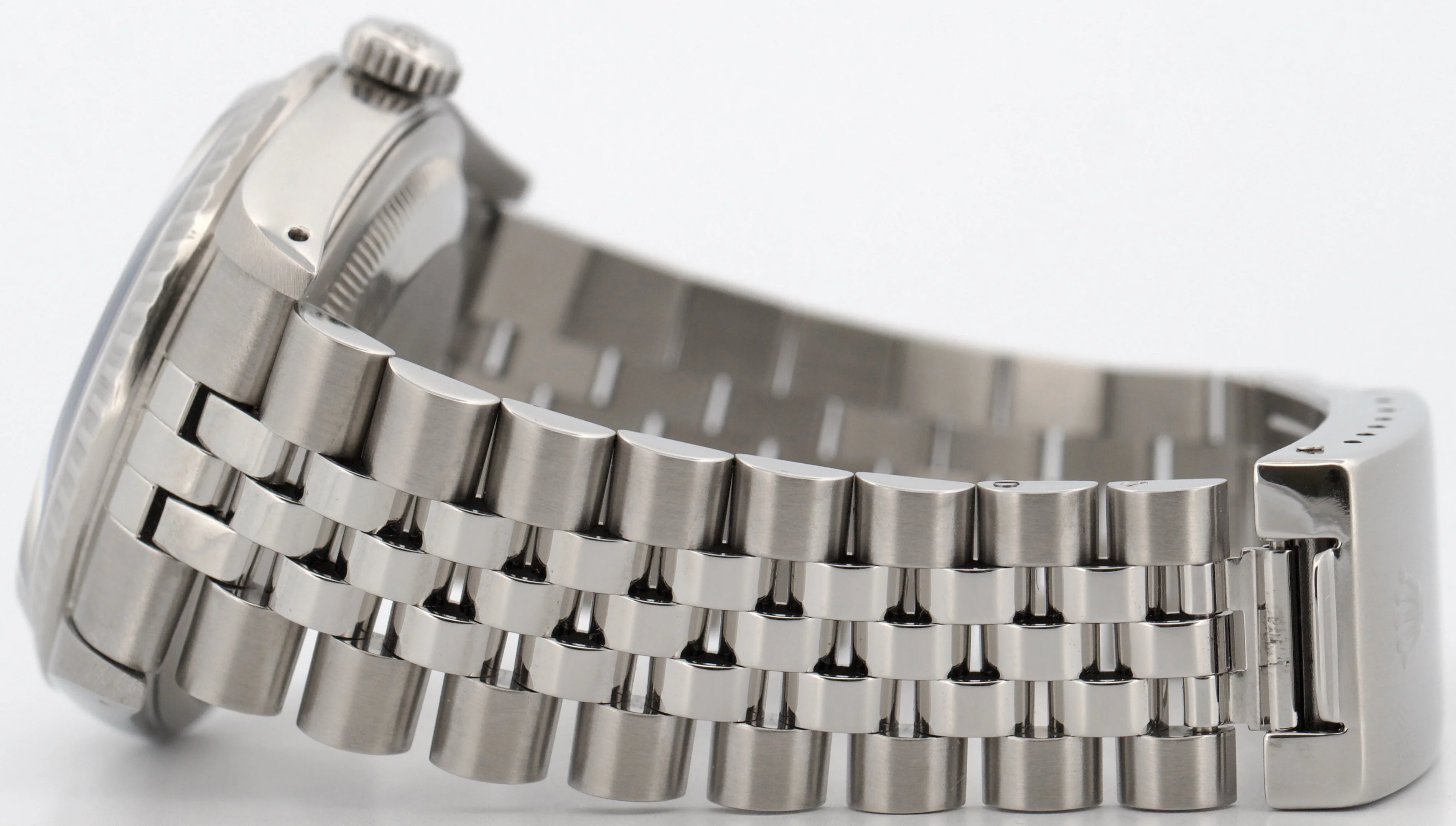 1990 PAPERS Rolex DateJust BLUE 36mm Stainless Engine-Turned JUBILEE 16220 BOX - Image 7