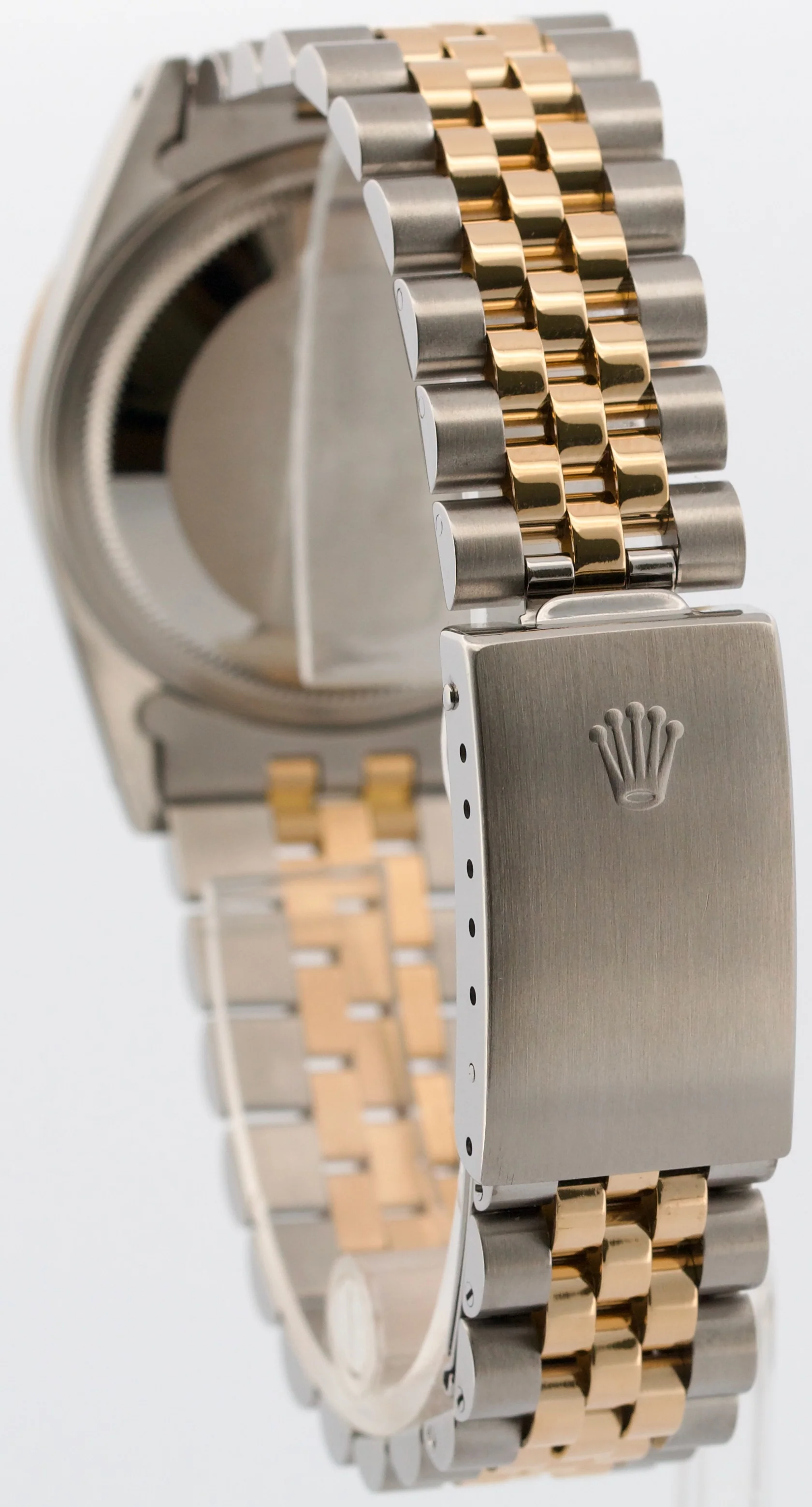 1990 Rolex DateJust 36mm CHAMPAGNE 18K Yellow Gold Stainless Steel JUBILEE 16233 - Image 5