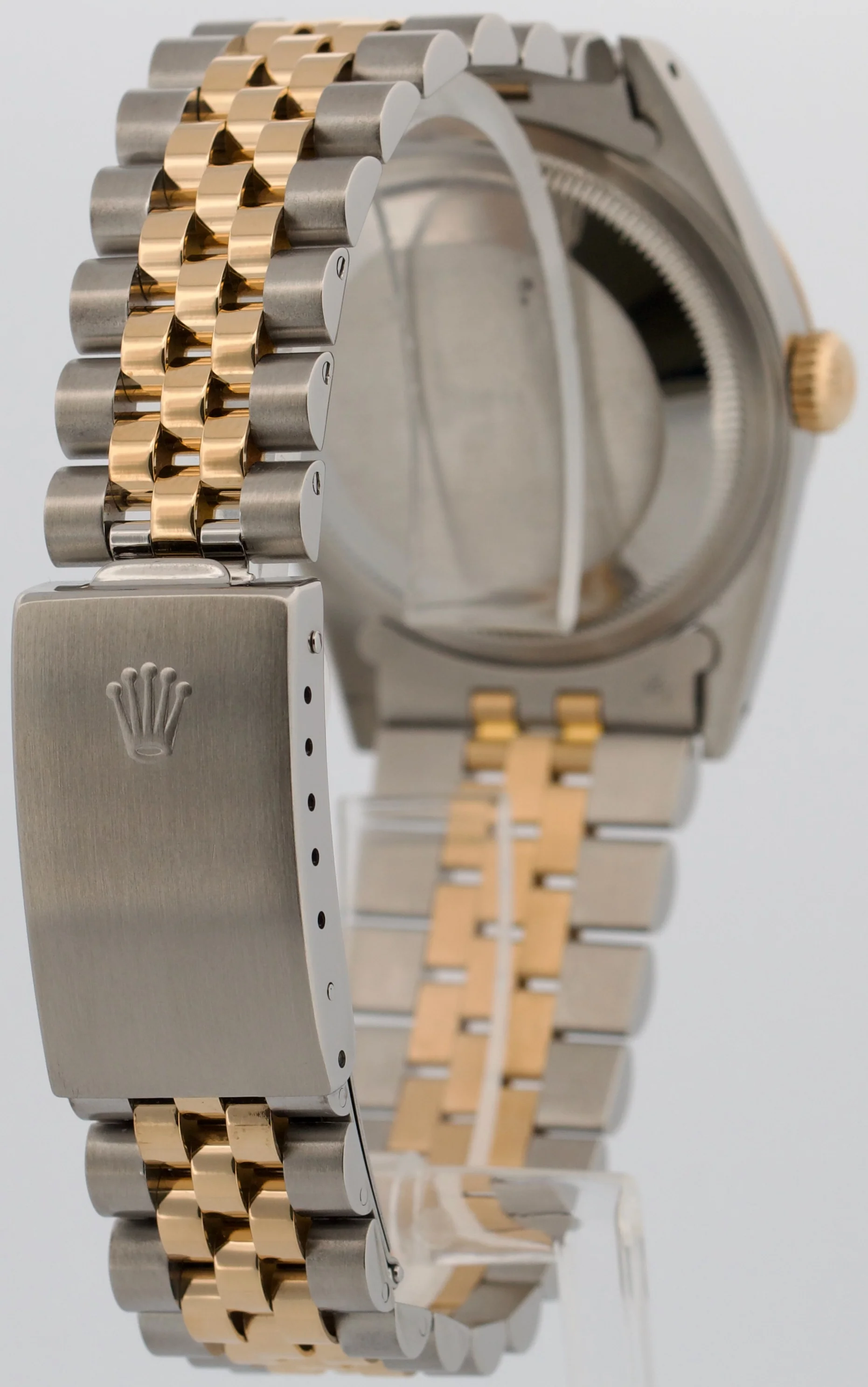 1990 Rolex DateJust 36mm CHAMPAGNE 18K Yellow Gold Stainless Steel JUBILEE 16233 - Image 6