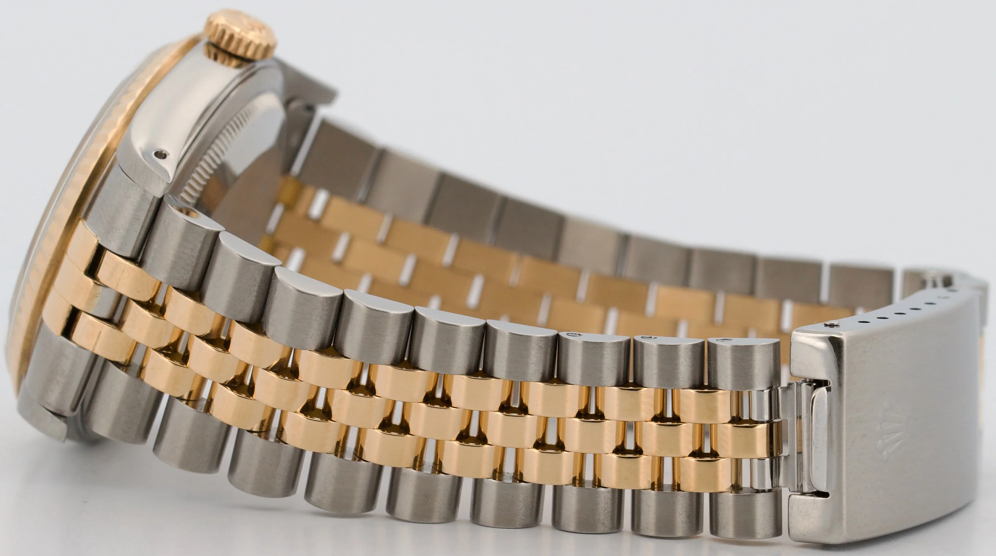 1990 Rolex DateJust 36mm CHAMPAGNE 18K Yellow Gold Stainless Steel JUBILEE 16233 - Image 7