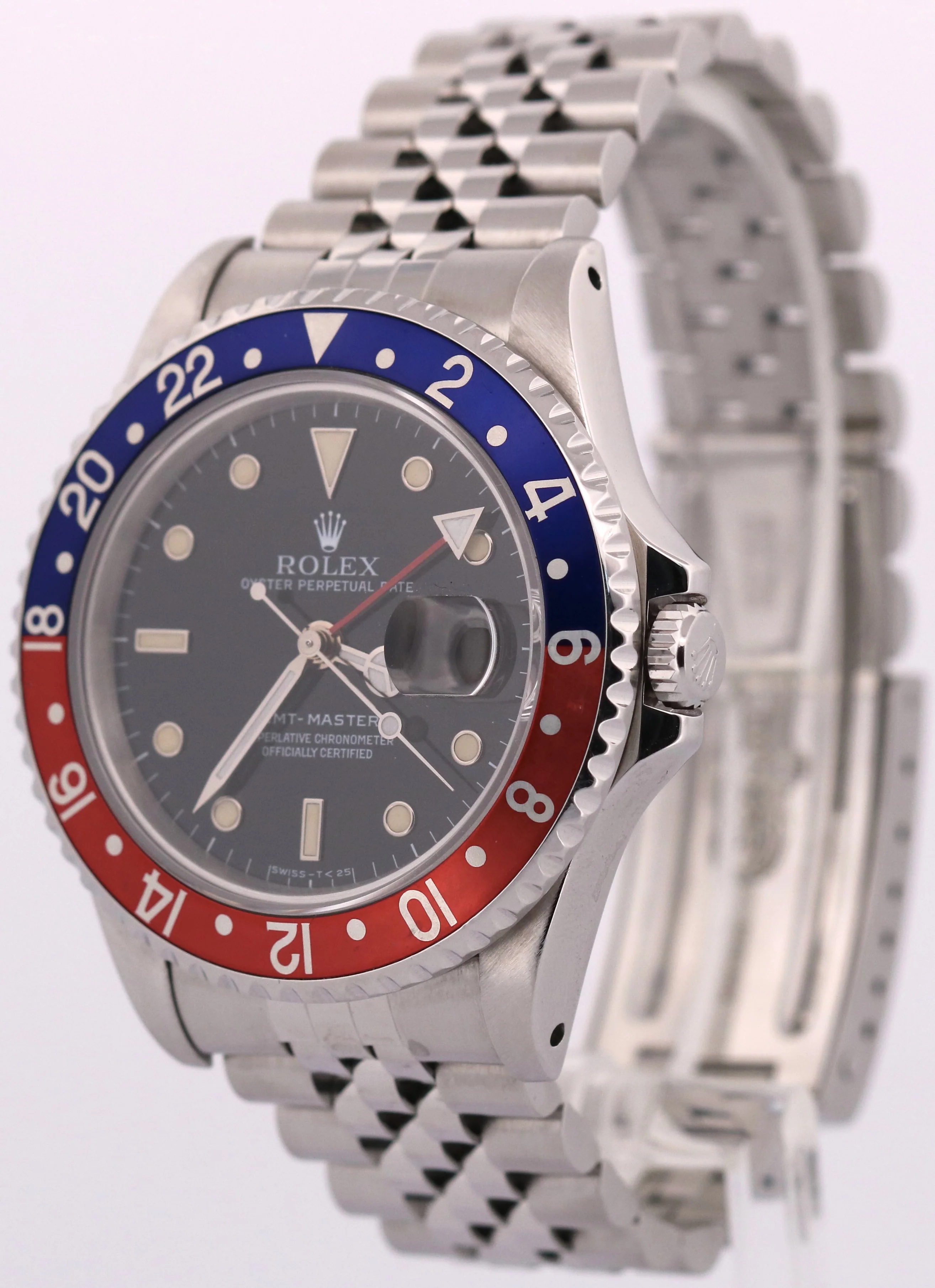 1991 Rolex GMT-Master PEPSI Blue Red N-SERIAL Stainless JUBILEE 16700 Watch - Image 3