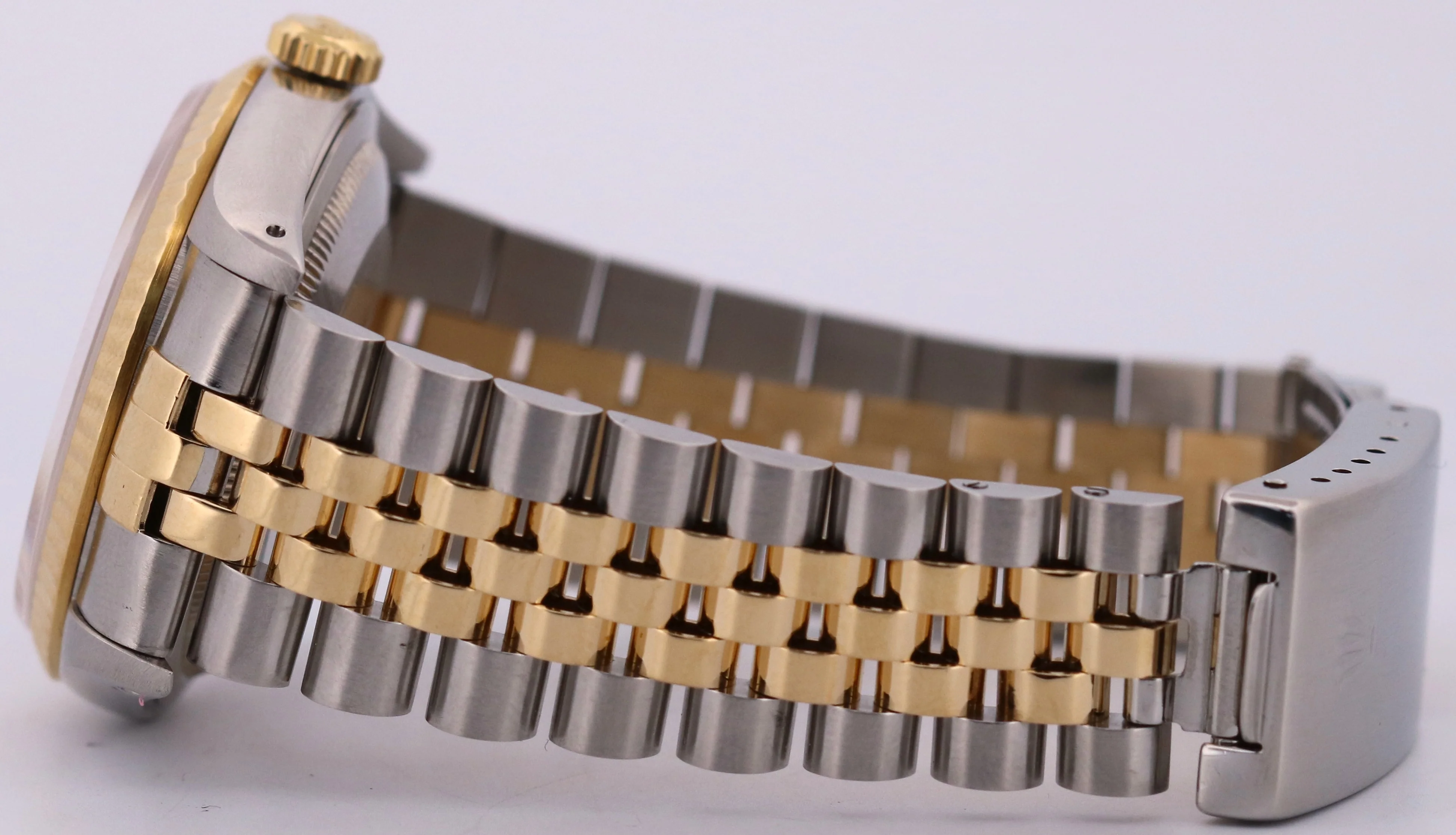 1993 Rolex DateJust 36mm CHAMPAGNE 18K Yellow Gold Stainless Steel JUBILEE 16233 - Image 7