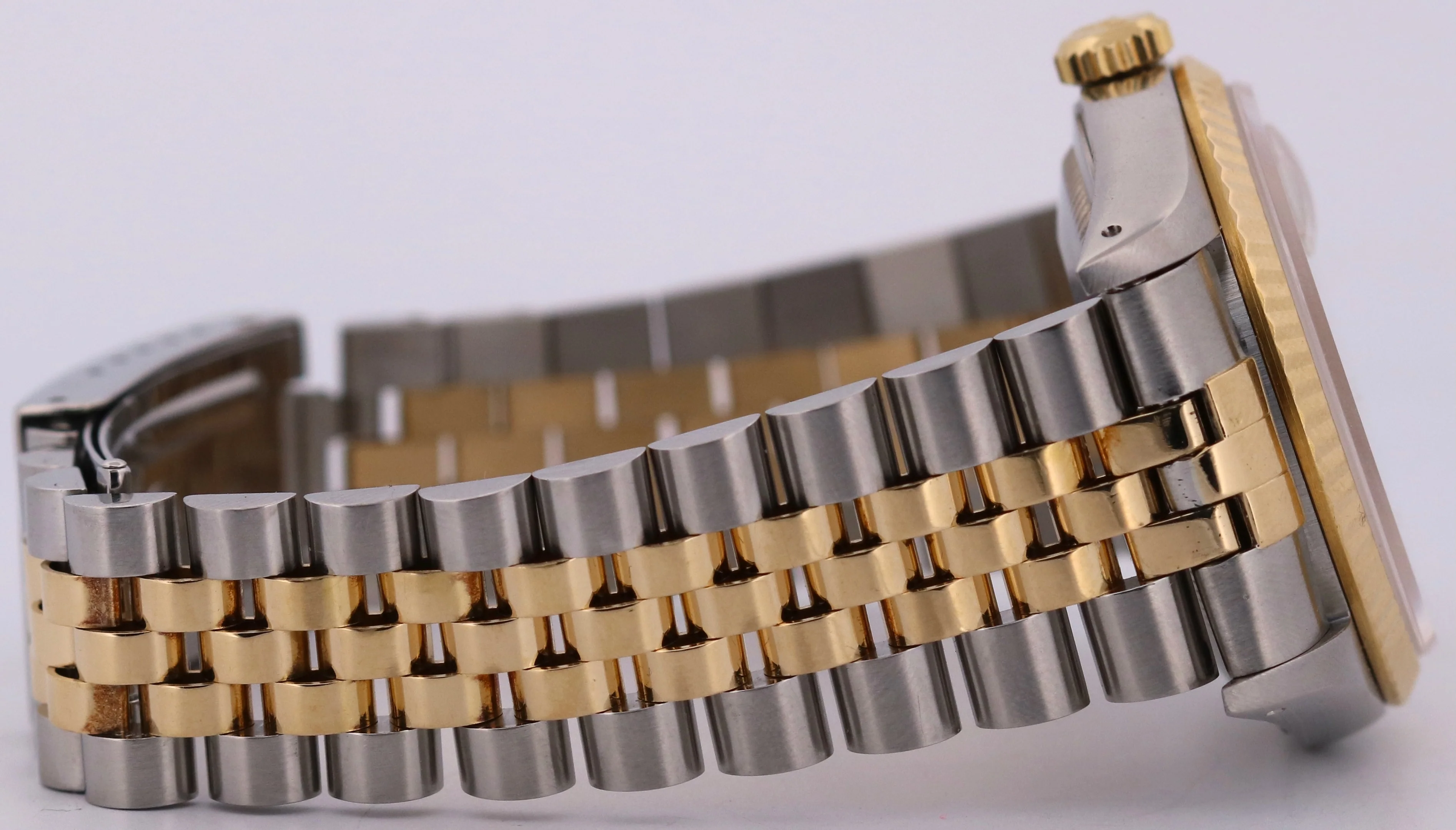 1993 Rolex DateJust 36mm CHAMPAGNE 18K Yellow Gold Stainless Steel JUBILEE 16233 - Image 8