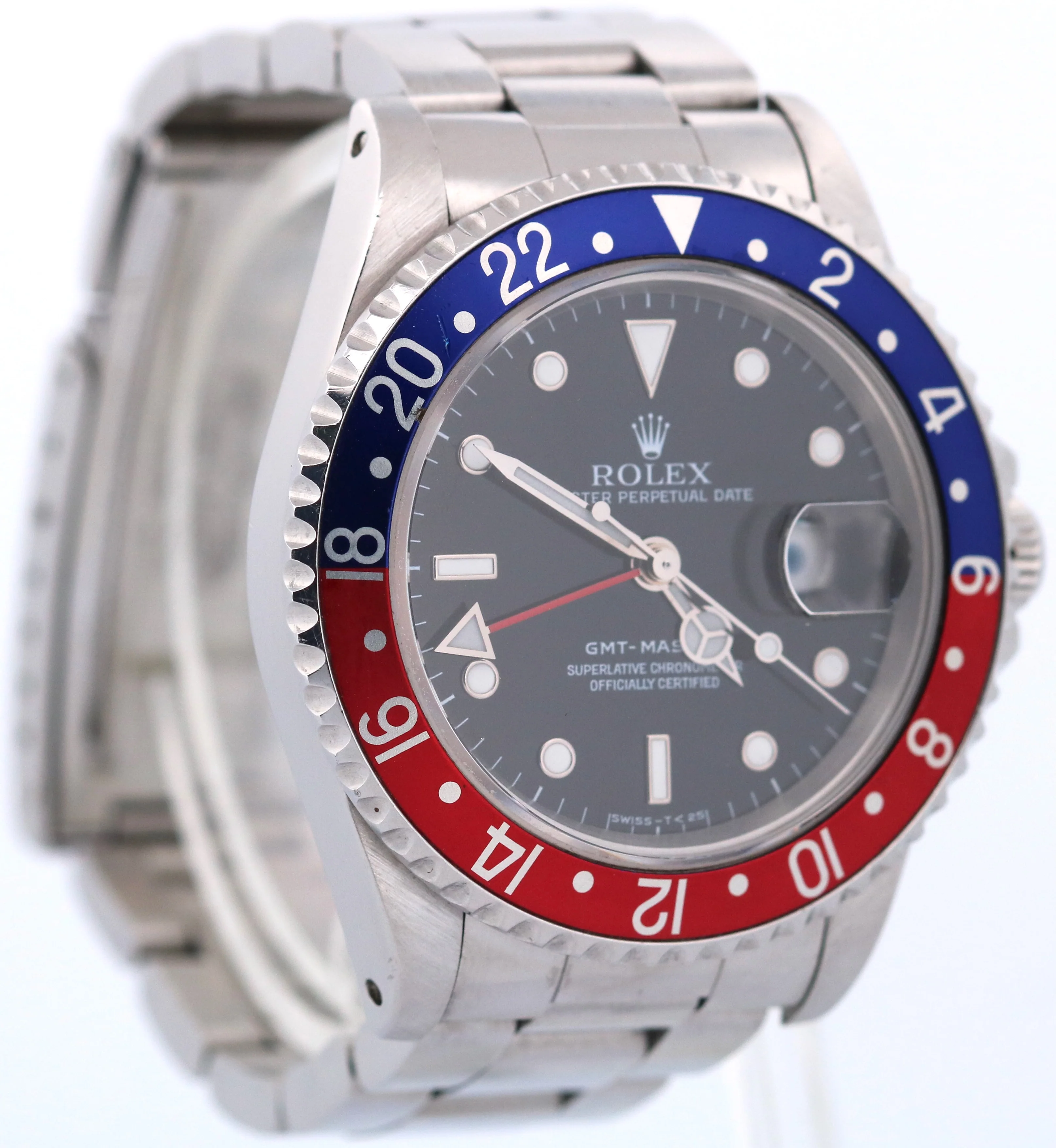 1993 Rolex GMT-Master PEPSI Blue Red Stainless Steel OYSTER Black 40mm 16700 - Image 4
