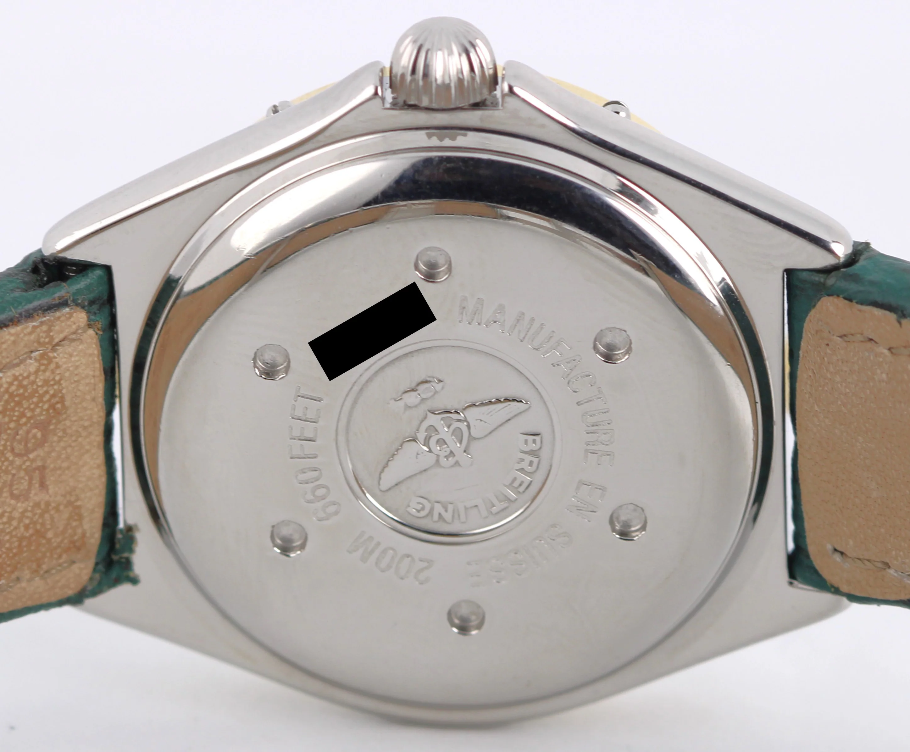 1994 PAPER Breitling J Class Two-Tone 18k Gold Steel Green 31mm D52064 Watch BOX - Image 9