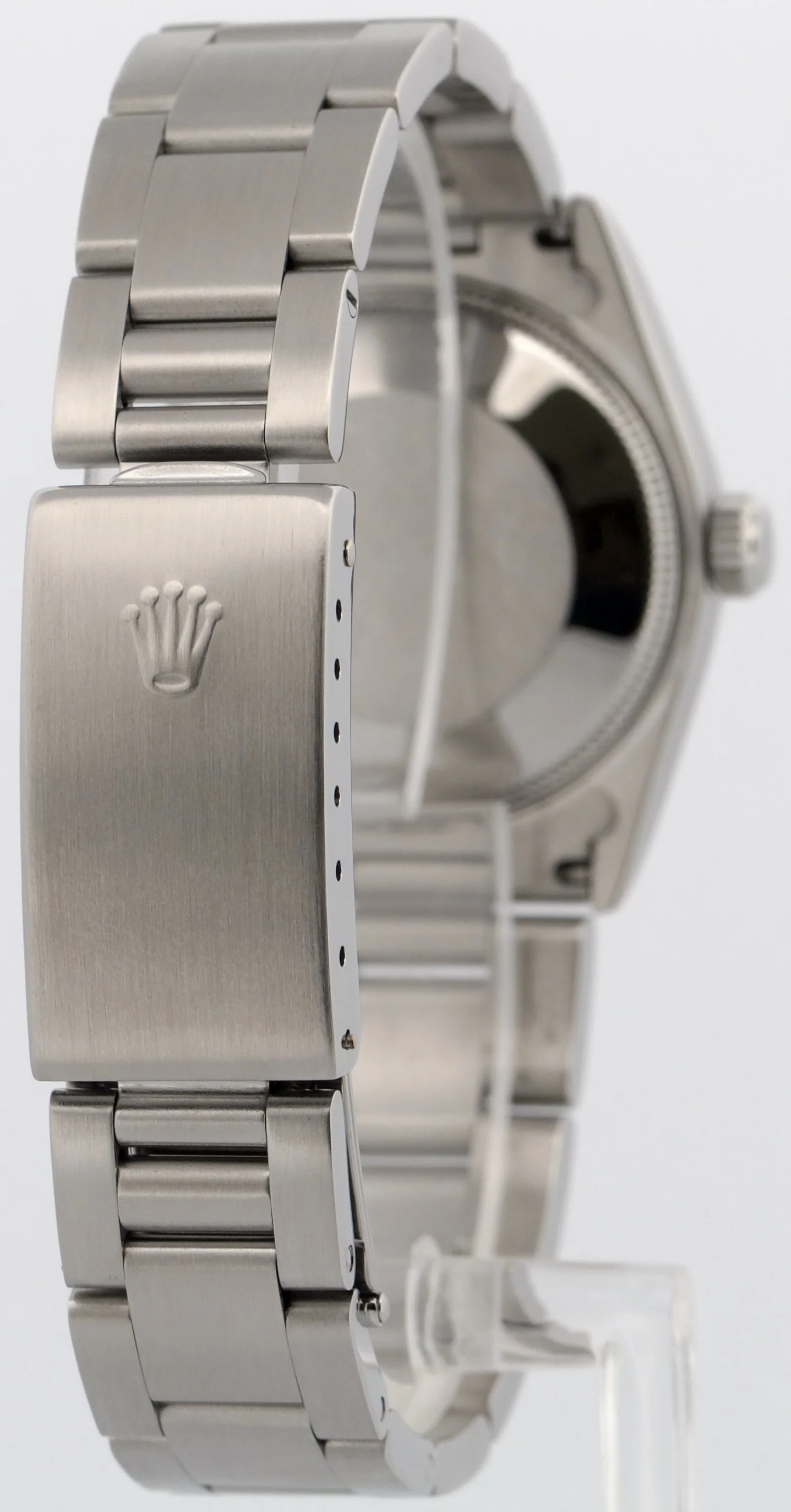 1996 Ladies Rolex DateJust BLACK ARABIC JUBILEE 31mm No-Holes Steel Watch 68240 - Image 6