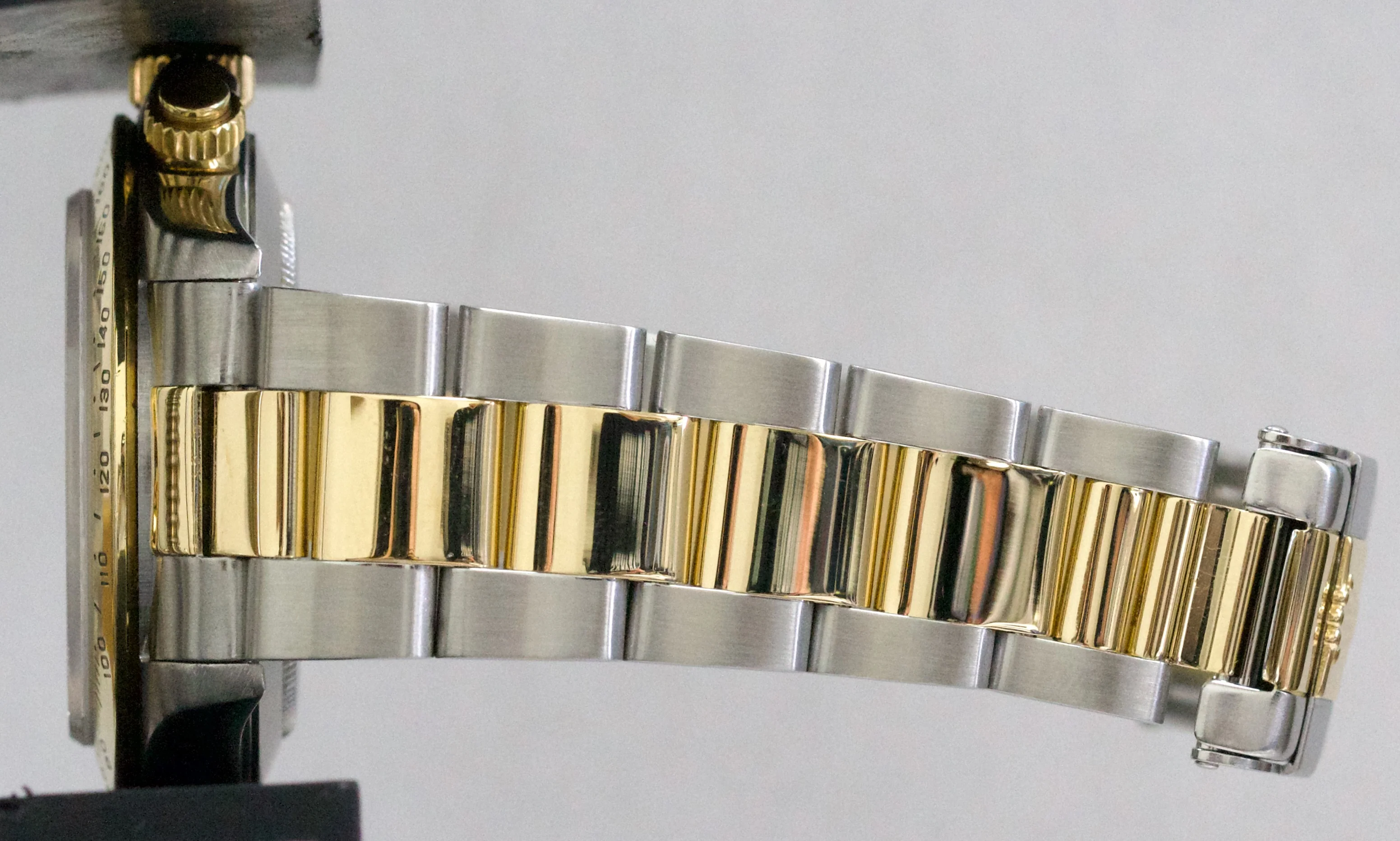 1996 Rolex Daytona Cosmograph WHITE Two-Tone 18K Yellow Gold Steel Watch 16523 - Image 10