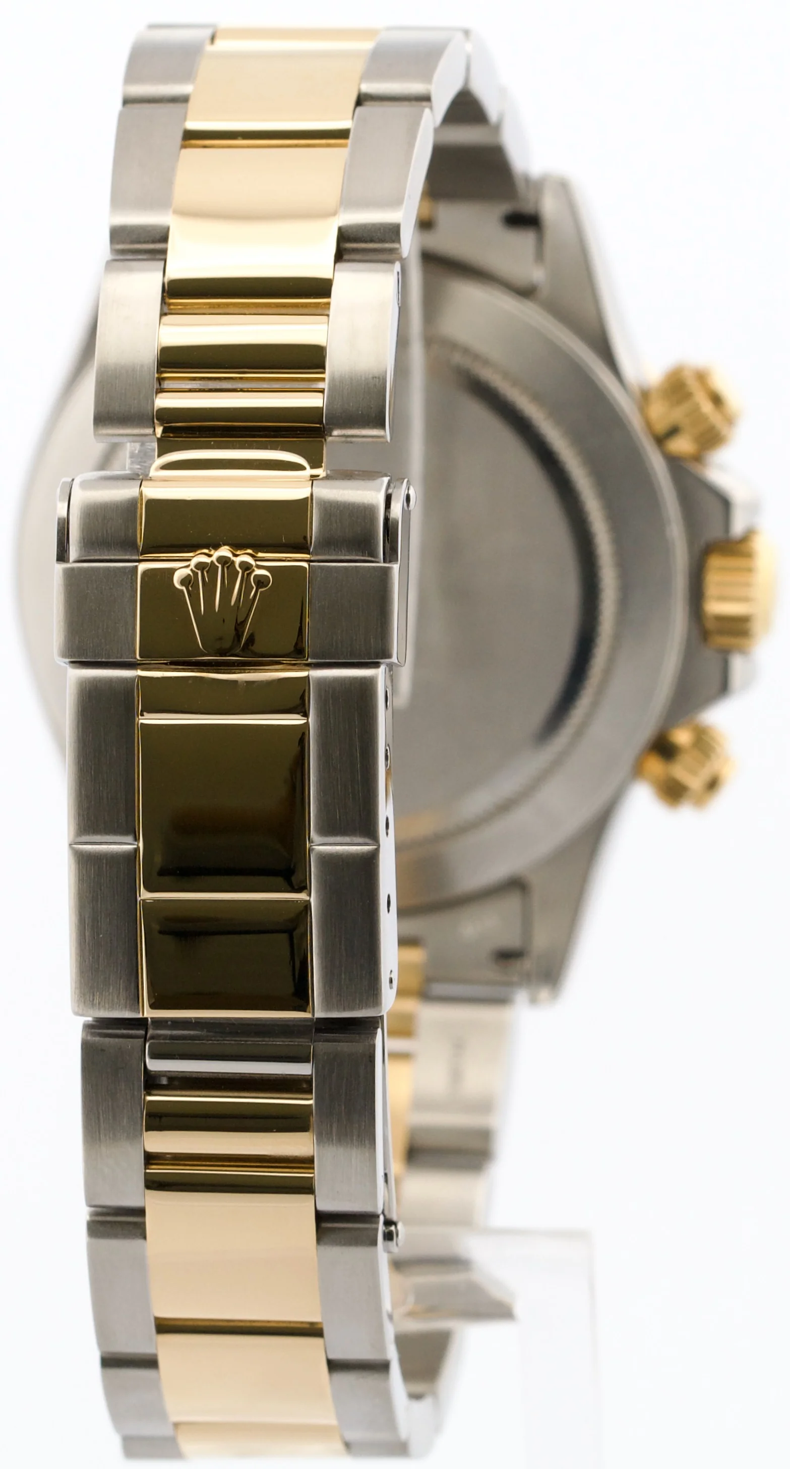 1996 Rolex Daytona Cosmograph WHITE Two-Tone 18K Yellow Gold Steel Watch 16523 - Image 6