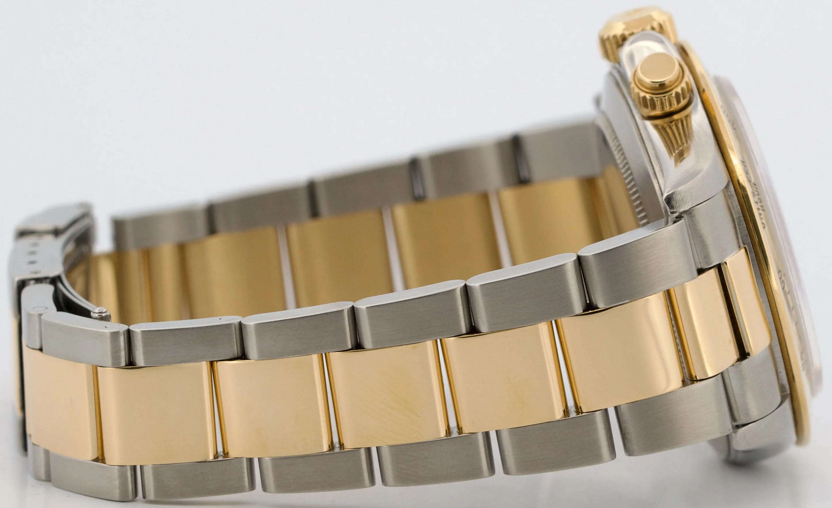 1996 Rolex Daytona Cosmograph WHITE Two-Tone 18K Yellow Gold Steel Watch 16523 - Image 8