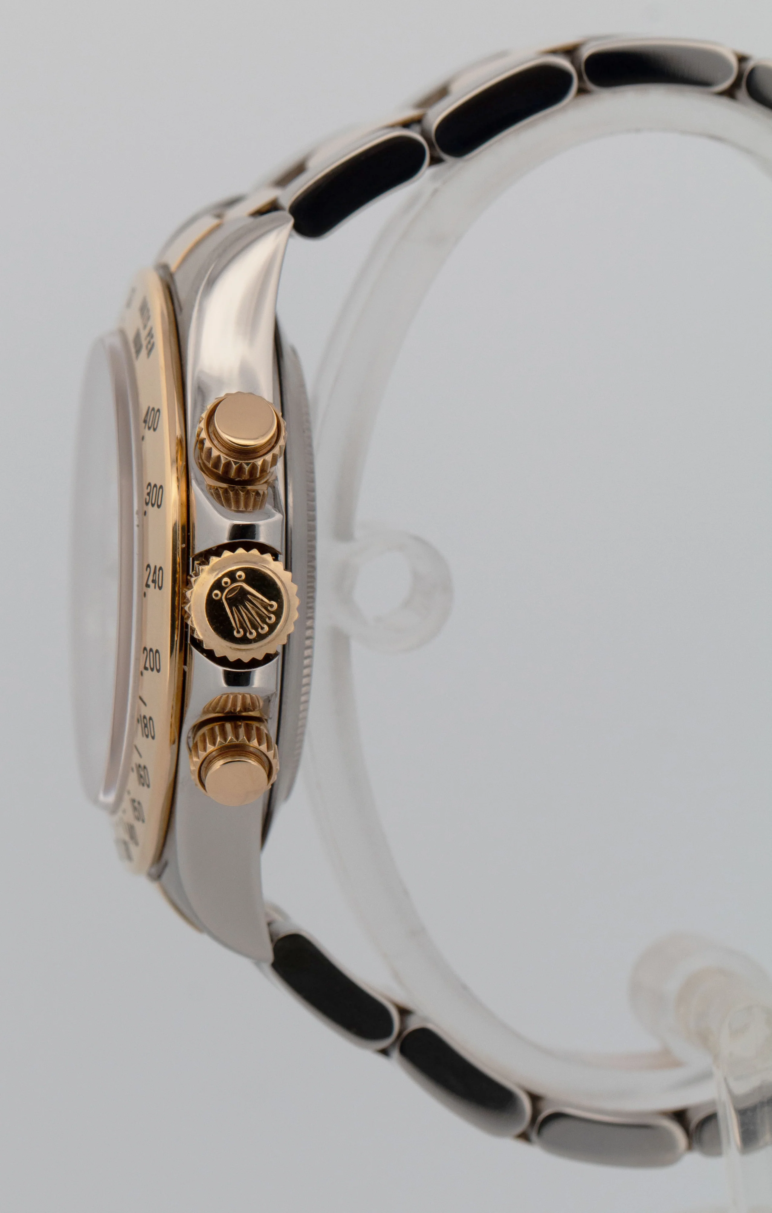 1996 Rolex Daytona Cosmograph WHITE Two-Tone 18K Yellow Gold Steel Watch 16523 - Image 6