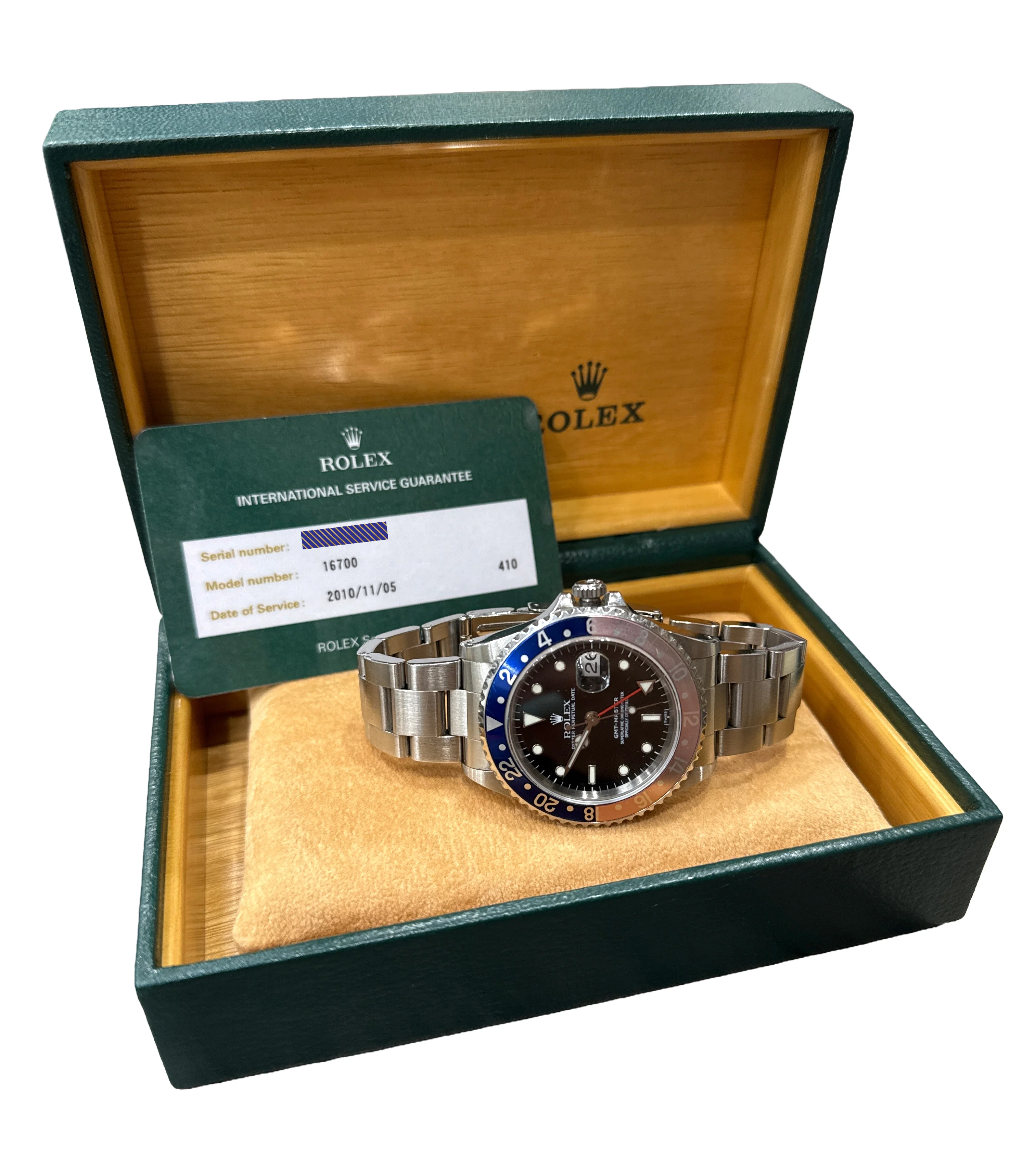 1997 Rolex GMT-Master Pepsi Blue Red RSC Steel SWISS ONLY 40mm 16700 BOX - Image 2