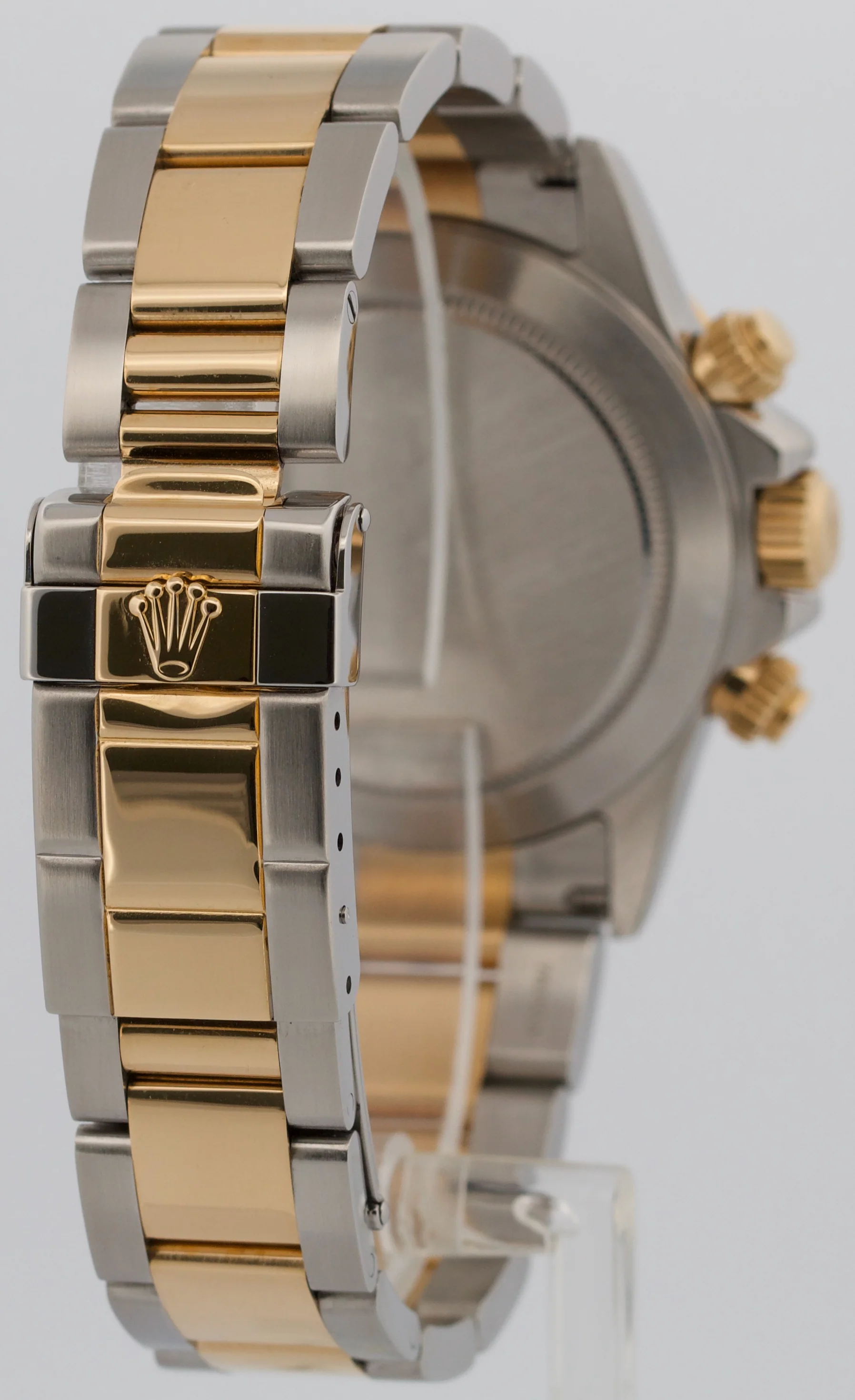 1999 Rolex Daytona Cosmograph BLACK DIAMOND 18K Gold Stainless Steel Watch 16523 - Image 6