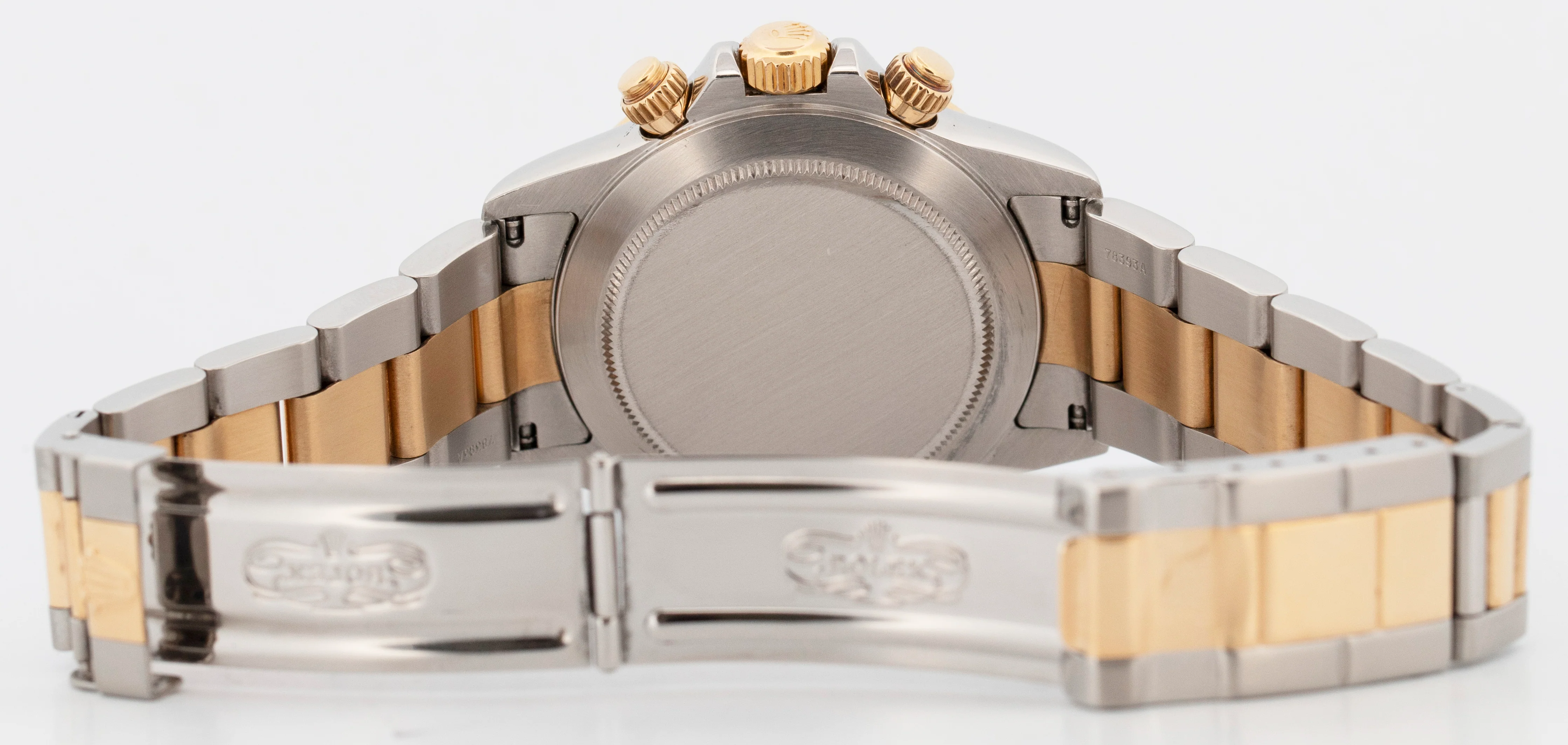1999 Rolex Daytona Cosmograph BLACK DIAMOND 18K Gold Stainless Steel Watch 16523 - Image 10