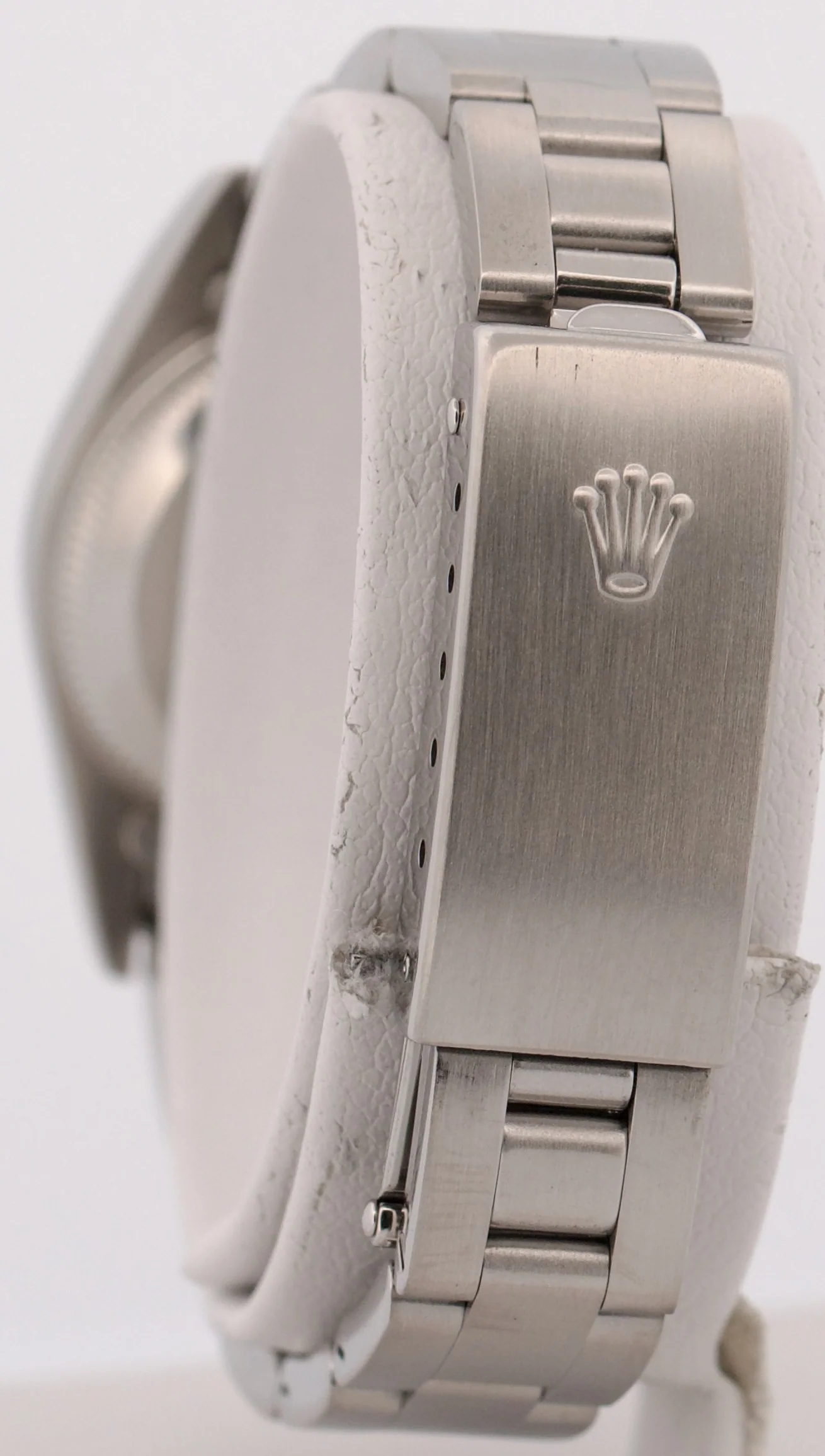 1999 Rolex Oyster Perpetual 24mm Pink SALMON Arabic Stainless Steel Oyster 76080 - Image 5