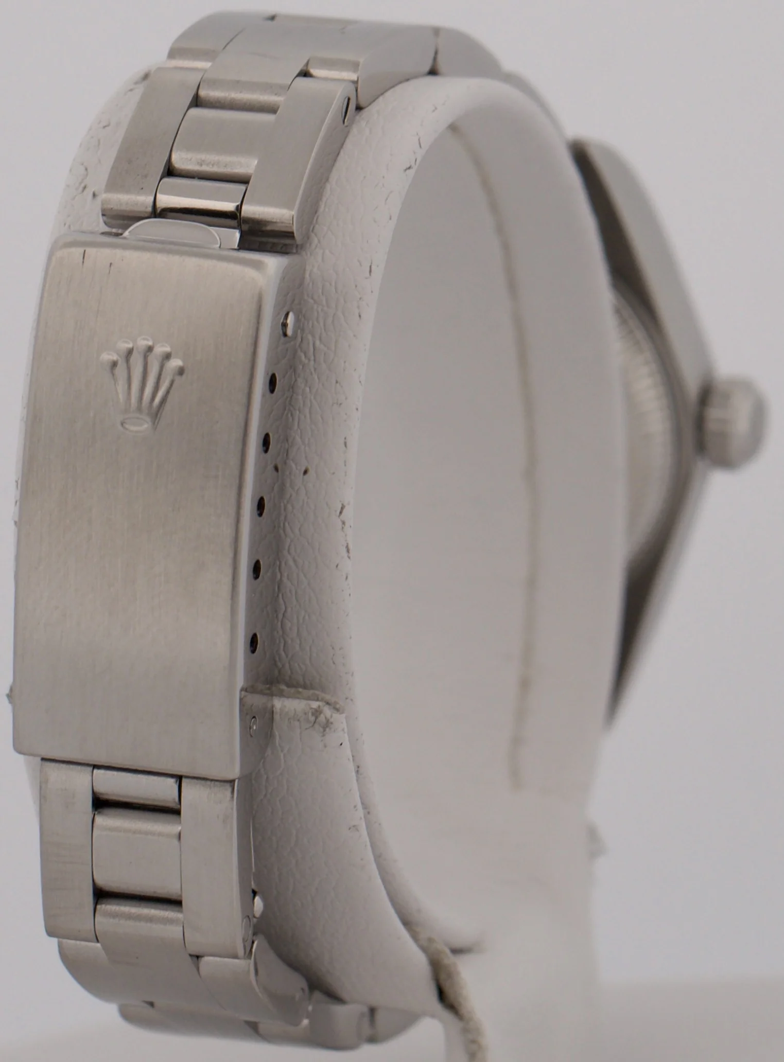 1999 Rolex Oyster Perpetual 24mm Pink SALMON Arabic Stainless Steel Oyster 76080 - Image 6