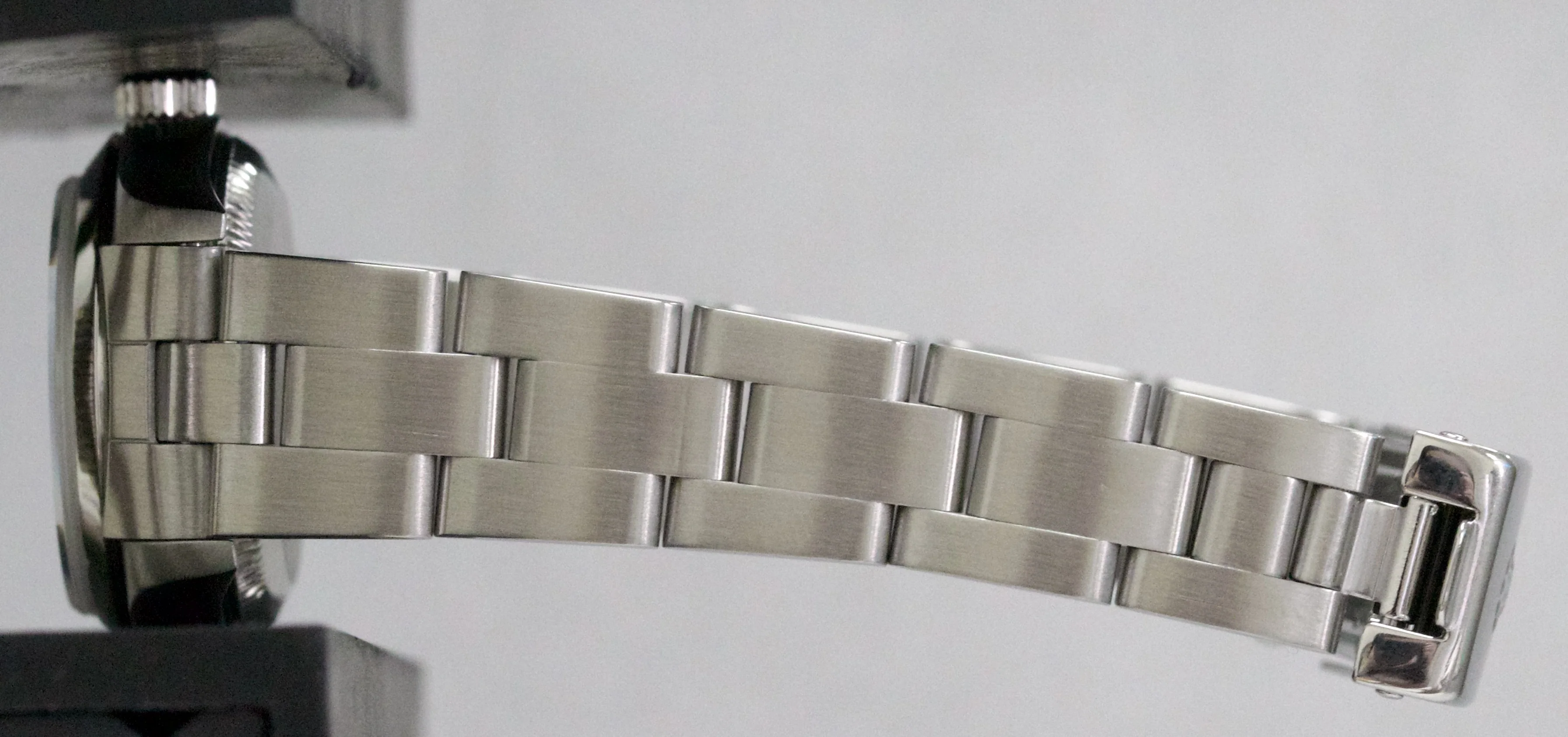 1999 Rolex Oyster Perpetual 24mm WHITE ROMAN Stainless Steel Oyster Smooth 76080 - Image 10