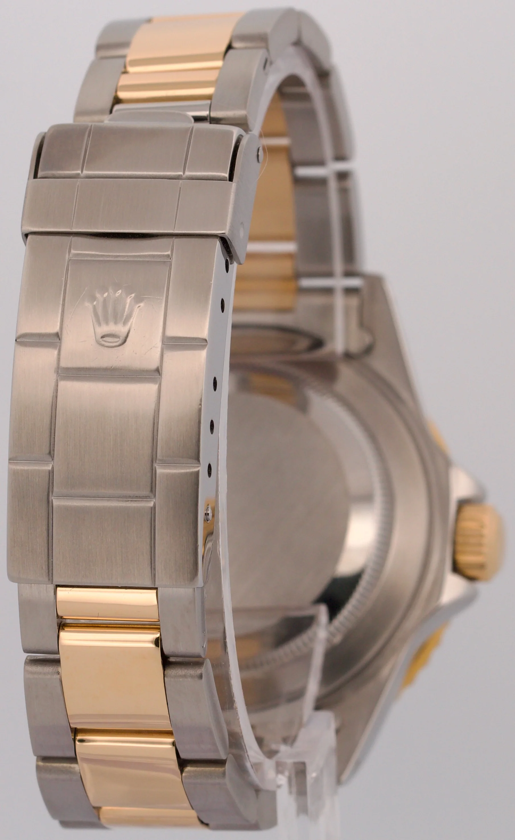 1999 Rolex Submariner Date 40mm BLACK 18K Yellow Gold SWISS ONLY Steel 16613 - Image 6