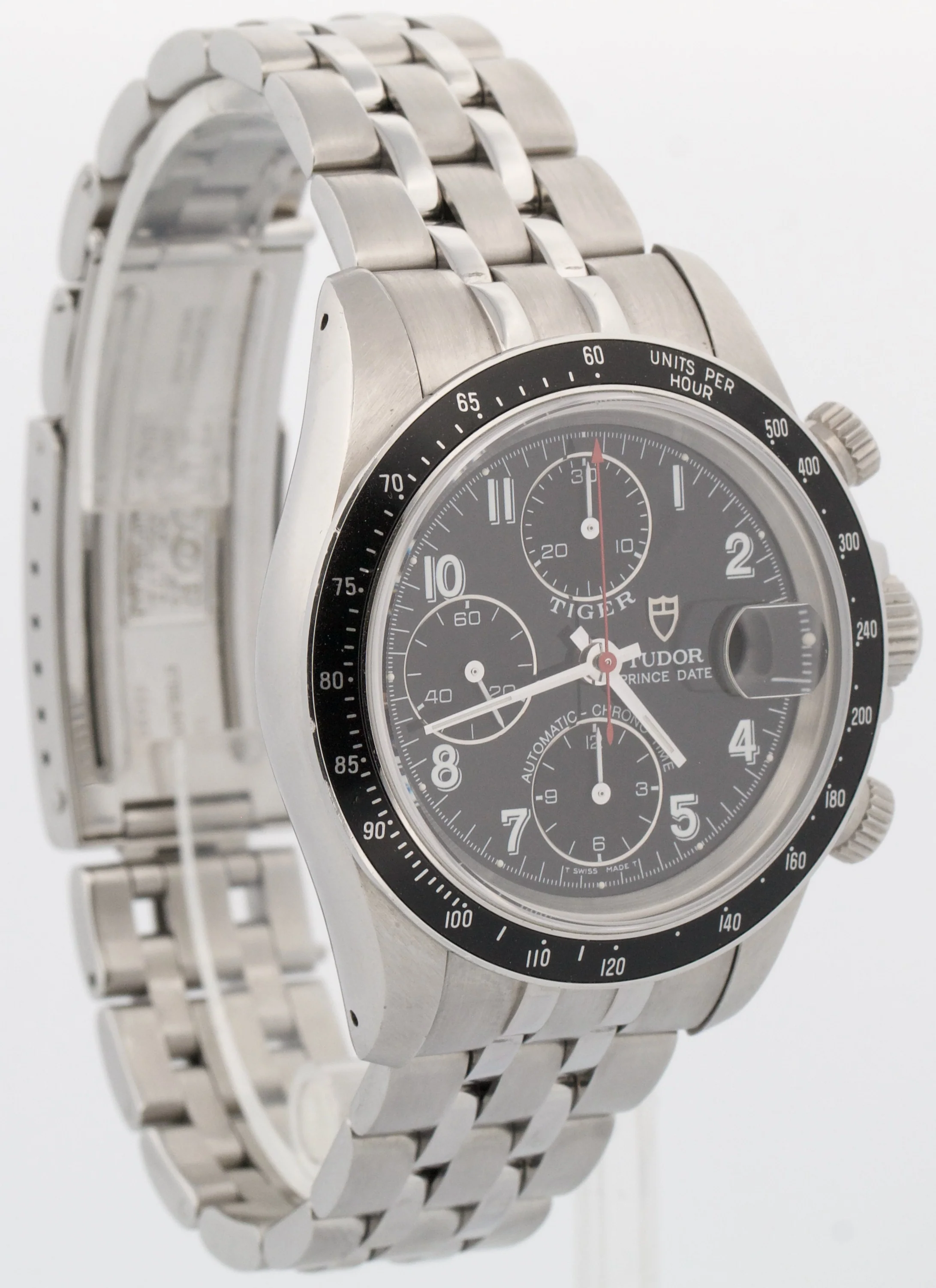 1999 UNPOLISHED PAPERS Tudor Prince Date Tiger BLACK 79260 40mm Steel Watch BOX - Image 4