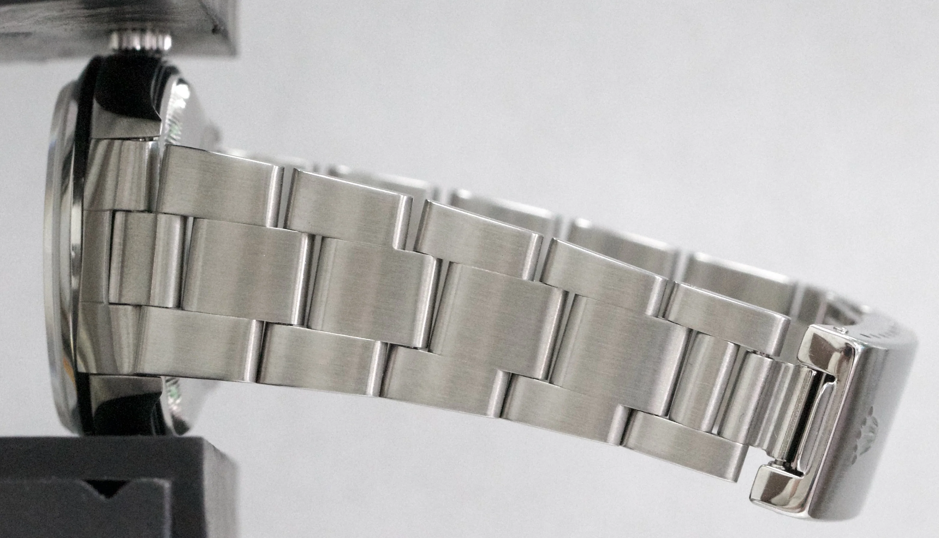 2001 Rolex Oyster Perpetual Date SILVER 34mm Oyster Stainless NO-HOLES 15200 - Image 10