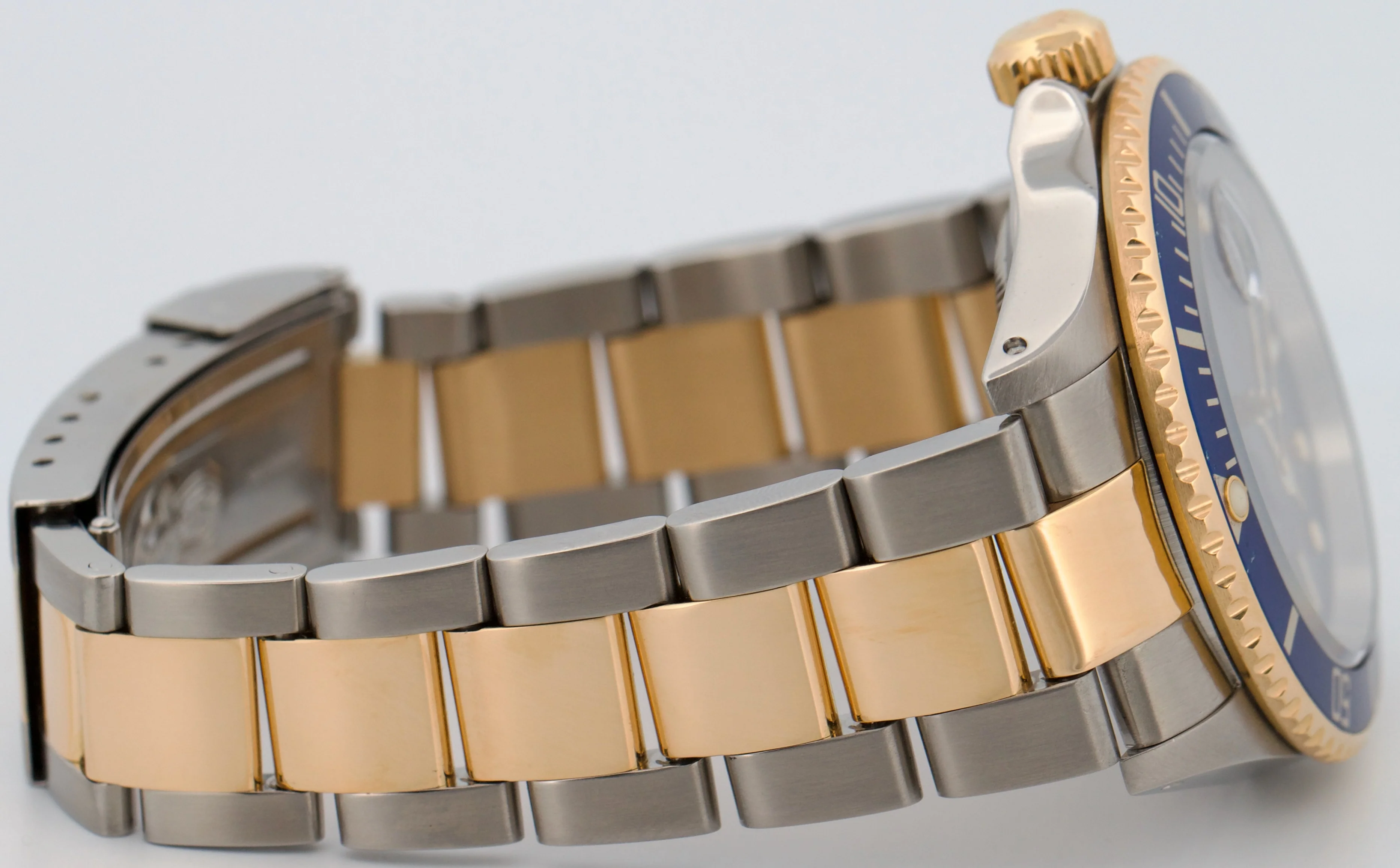 2001 Rolex Submariner Date 40mm BLUE 18K Stainless Steel GOLD BUCKLE 16613 Watch - Image 8