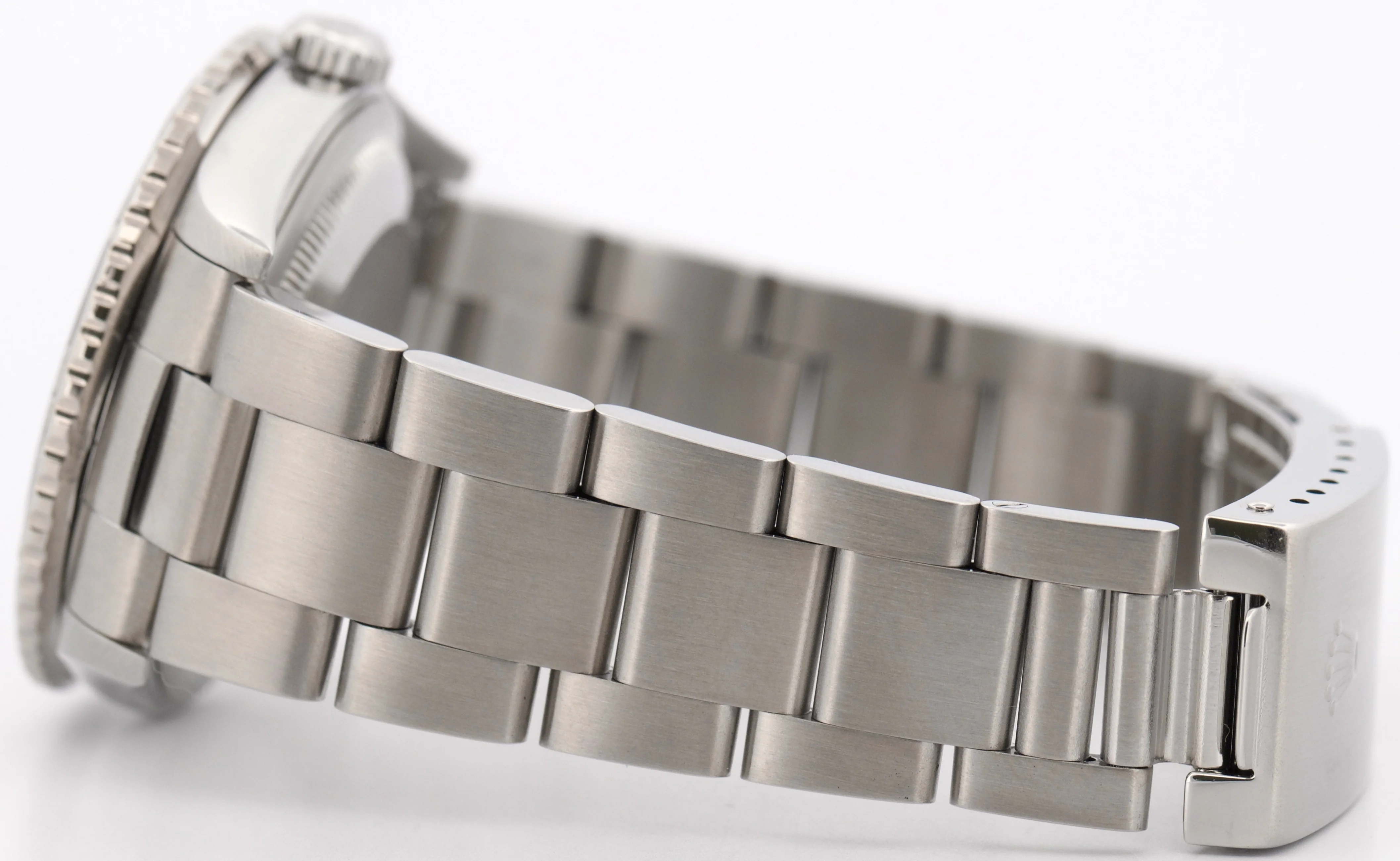 2004 PAPERS Rolex DateJust 36mm BLACK Steel OYSTER Engine-Turned 16264 Watch BOX - Image 7