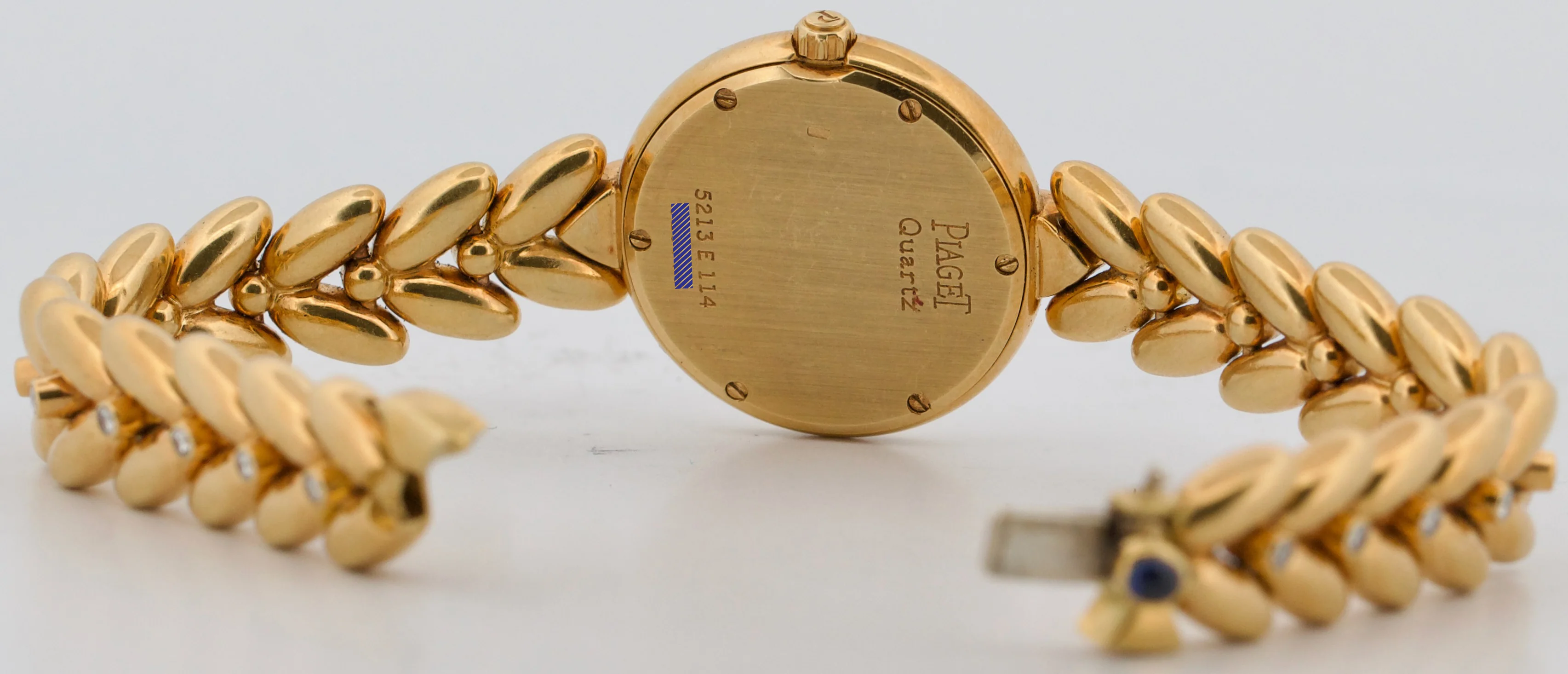 2009 PAPERS Ladies Piaget 18K Gold BLUE LAPIS DIAMOND Quartz 23mm 5213 E 114 BOX - Image 10