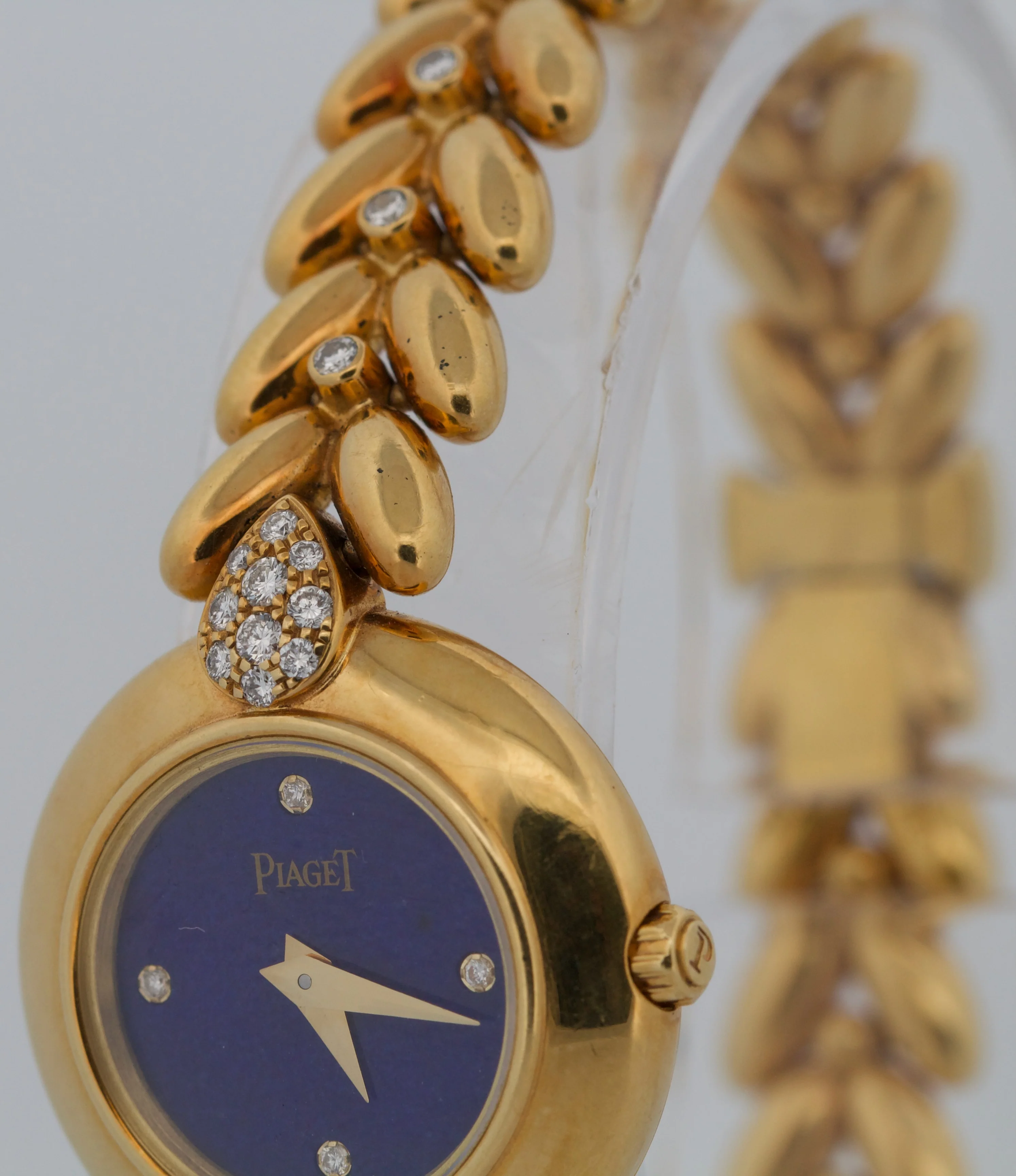 2009 PAPERS Ladies Piaget 18K Gold BLUE LAPIS DIAMOND Quartz 23mm 5213 E 114 BOX - Image 11