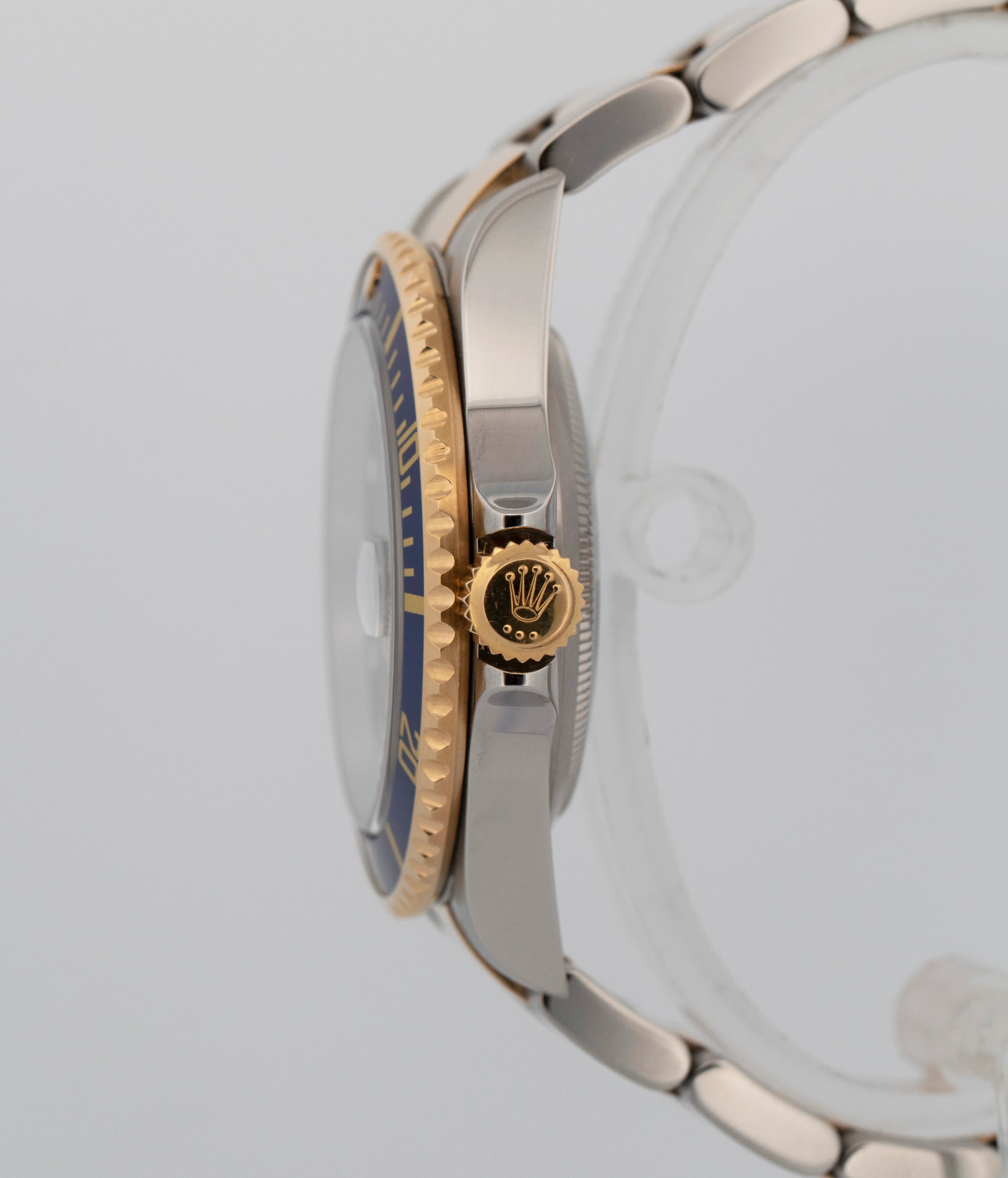 2005 PAPERS Rolex Submariner Date 40mm BLUE 18K Steel No-Holes Watch 16613 BOX - Image 3