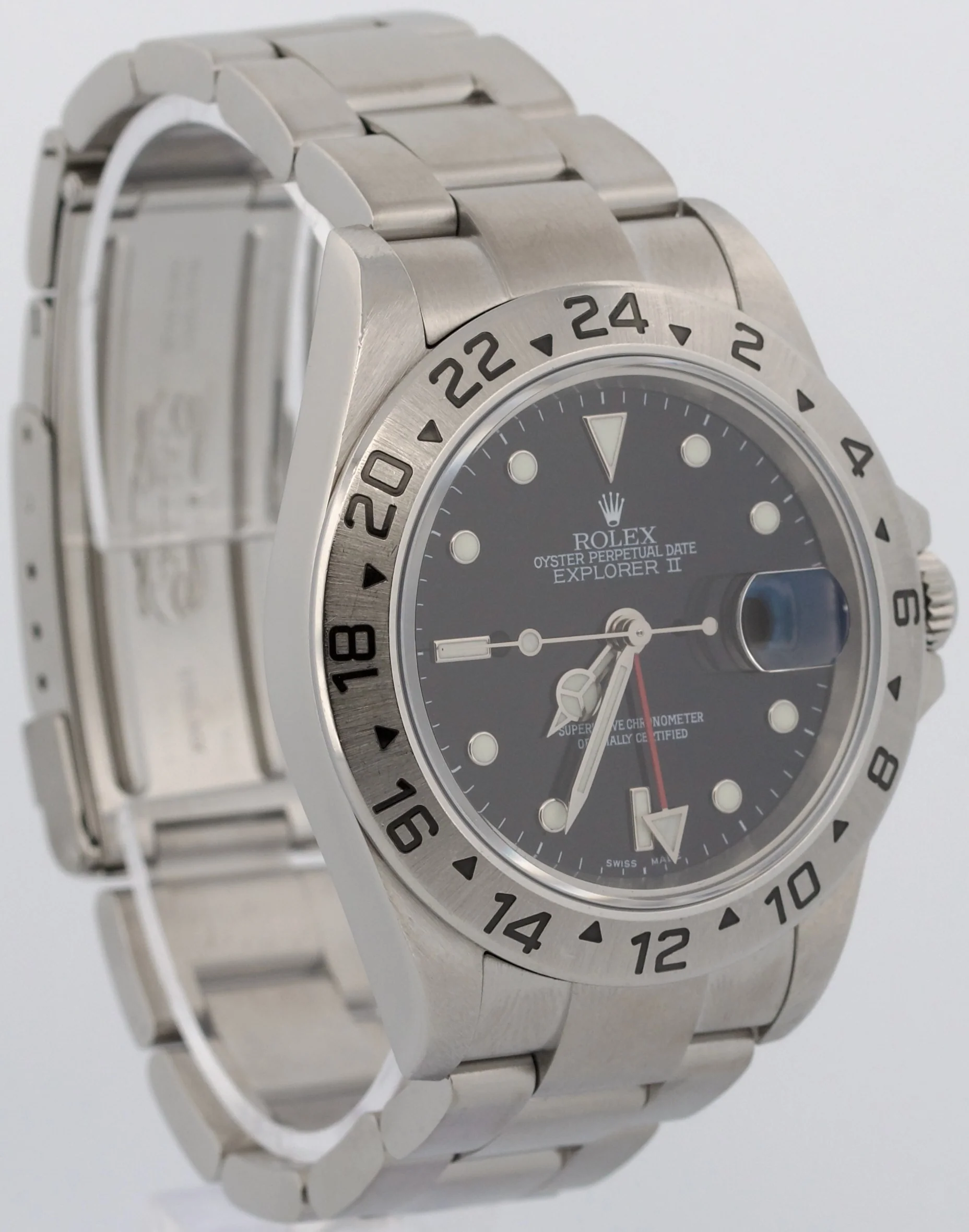 2006 PAPERS Rolex Explorer II 40mm BLACK Stainless Steel 16570 NO-HOLES BOX - Image 4