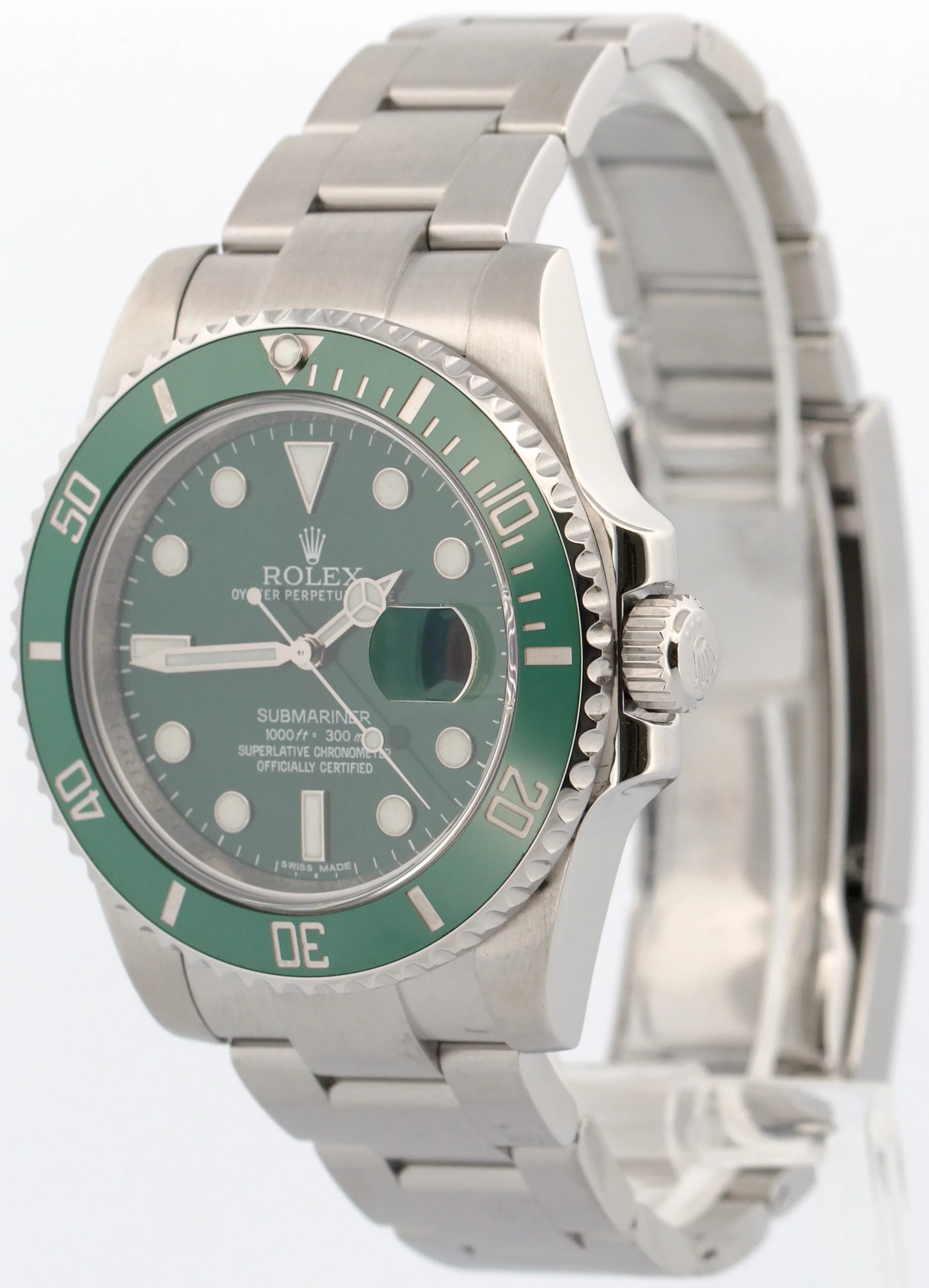 2010 PAPERS Rolex Submariner Date HULK Ceramic Steel GREEN 40mm 116610 LV BOX - Image 3