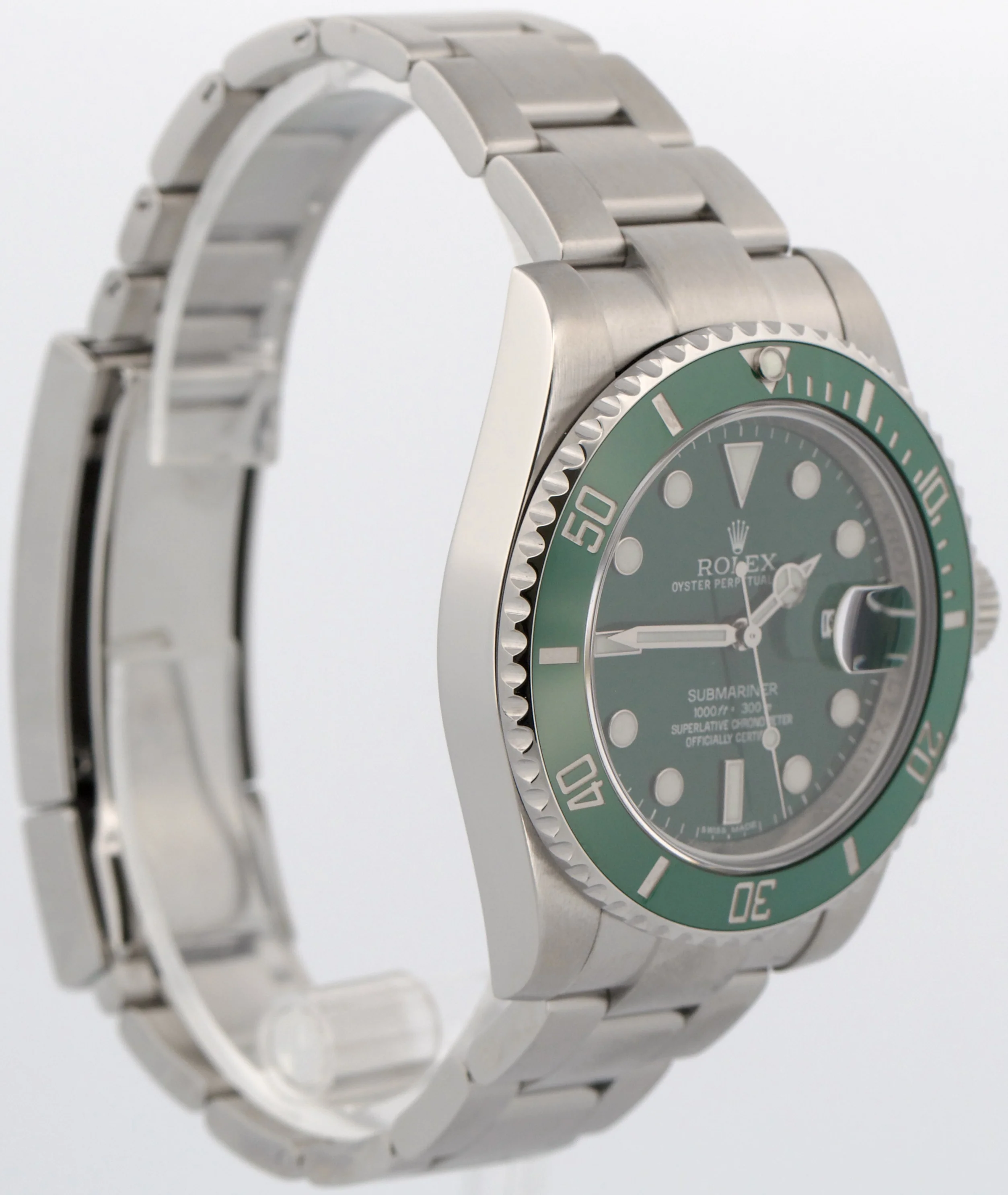 2010 PAPERS Rolex Submariner Date HULK Ceramic Steel GREEN 40mm 116610 LV BOX - Image 4