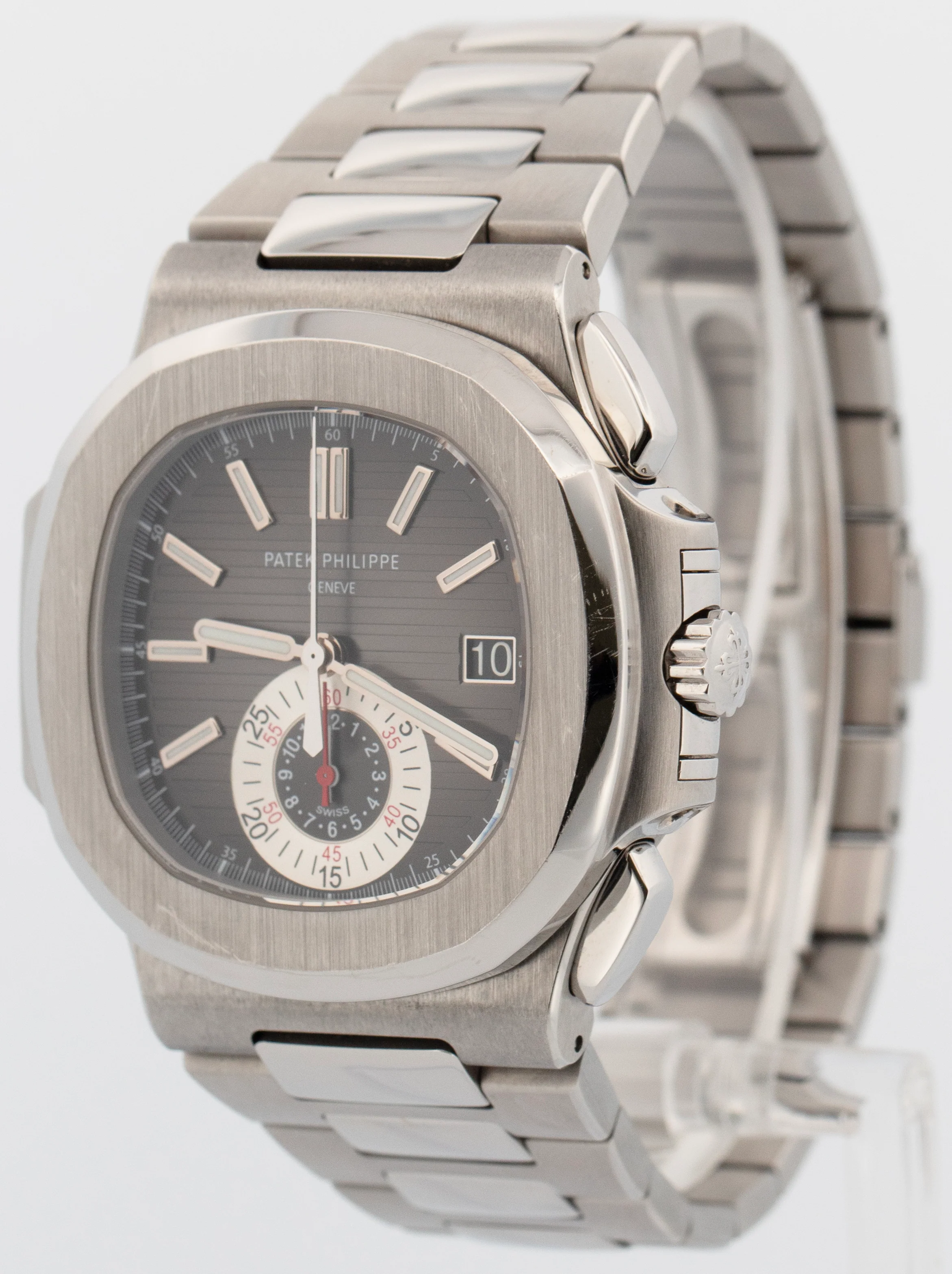 2011 PAPERS Patek Philippe Nautilus 40.5mm Black Steel Chronograph 5980/1A-001 B - Image 3