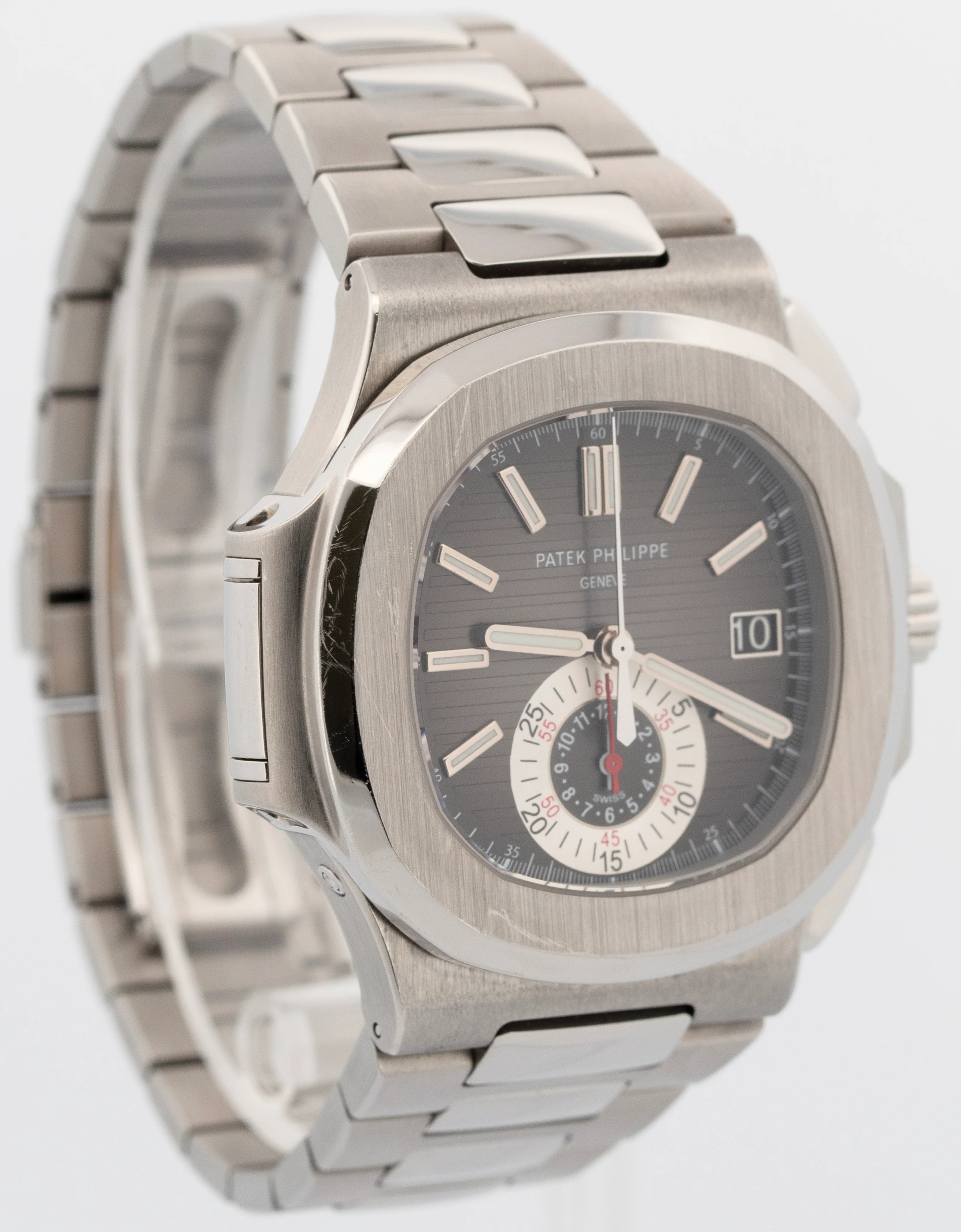 2011 PAPERS Patek Philippe Nautilus 40.5mm Black Steel Chronograph 5980/1A-001 B - Image 5
