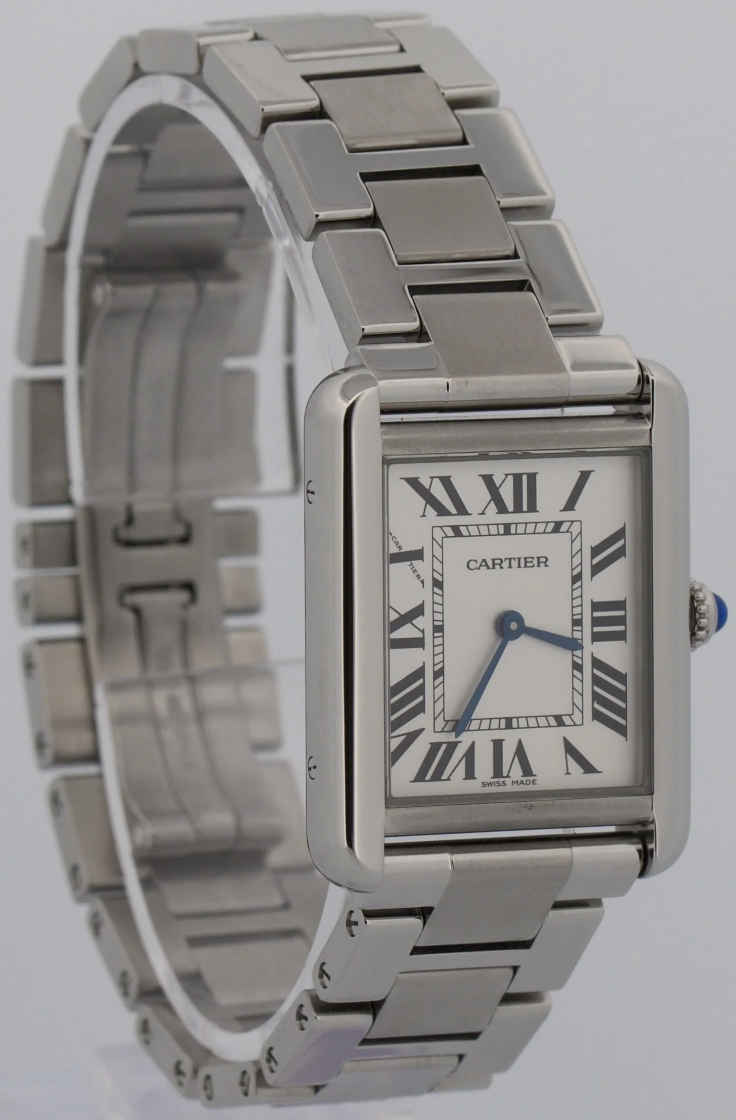 2012 PAPERS Cartier Tank Solo SILVER Steel 23mm Quartz Leather 3170 W5200013 BOX - Image 4