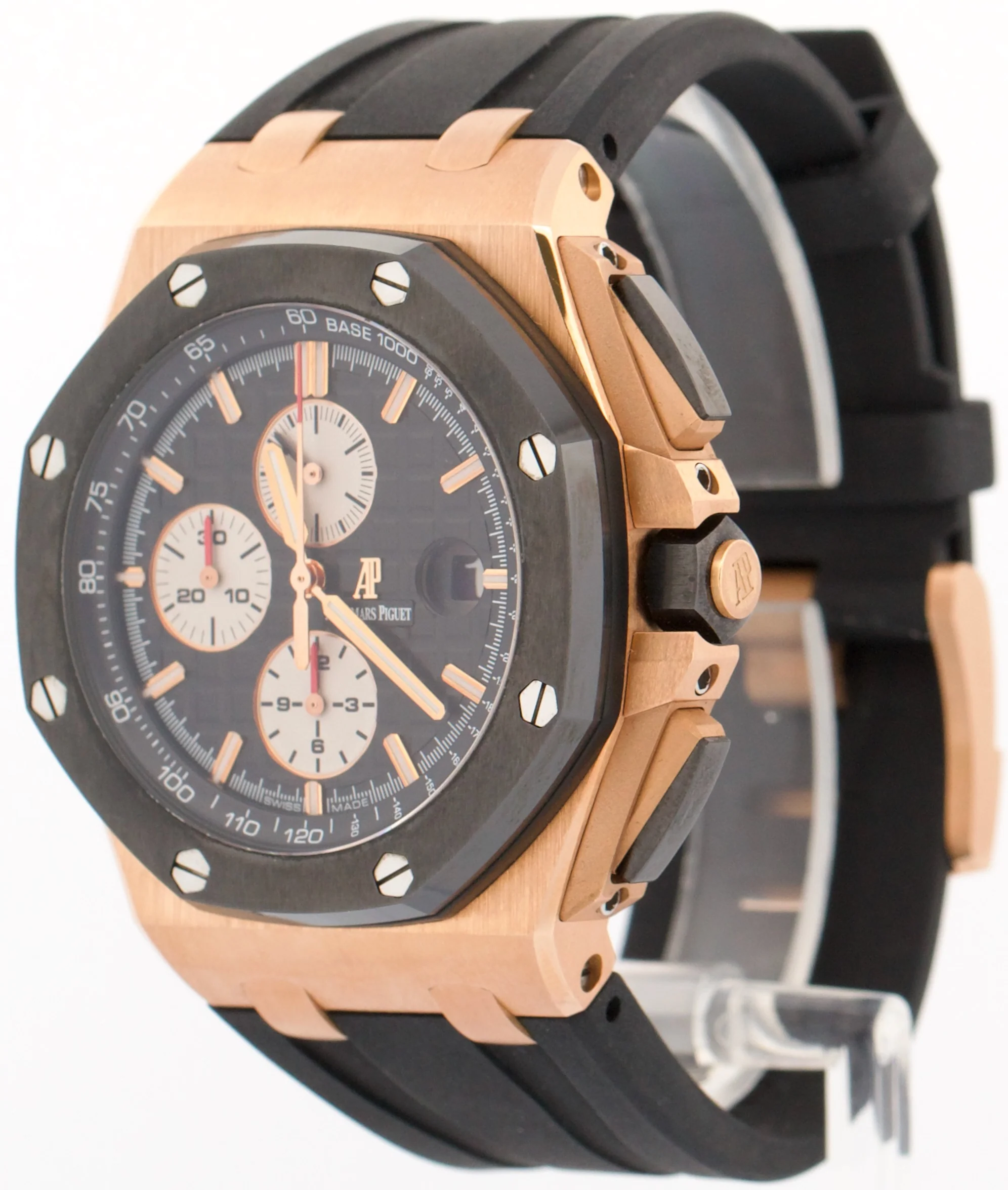 2013 PAPERS Audemars Piguet Royal Oak Offshore 18K Gold CERAMIC 44mm 26400RO BOX - Image 3