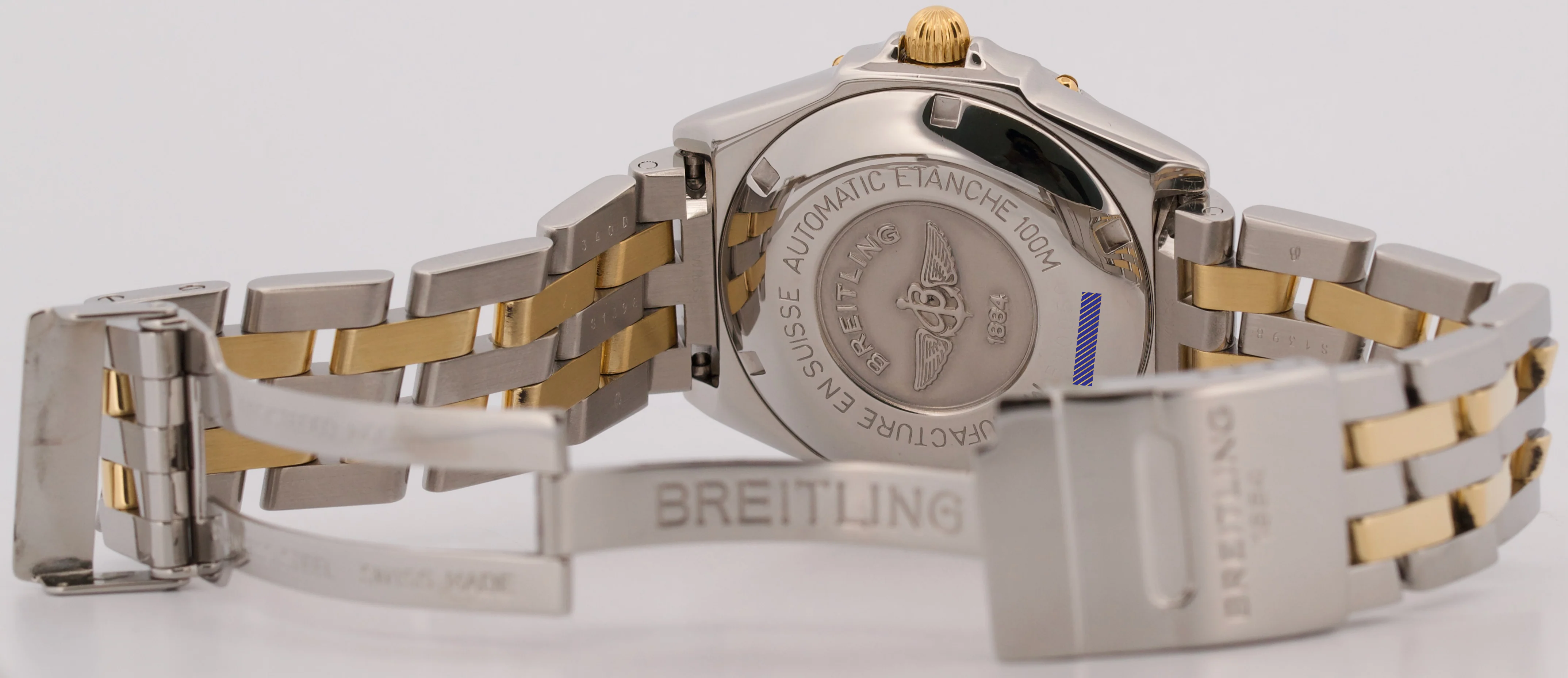 2013 PAPERS Breitling Windrider Wings MOP DIAMOND 38mm Steel Watch B10050 BOX - Image 11