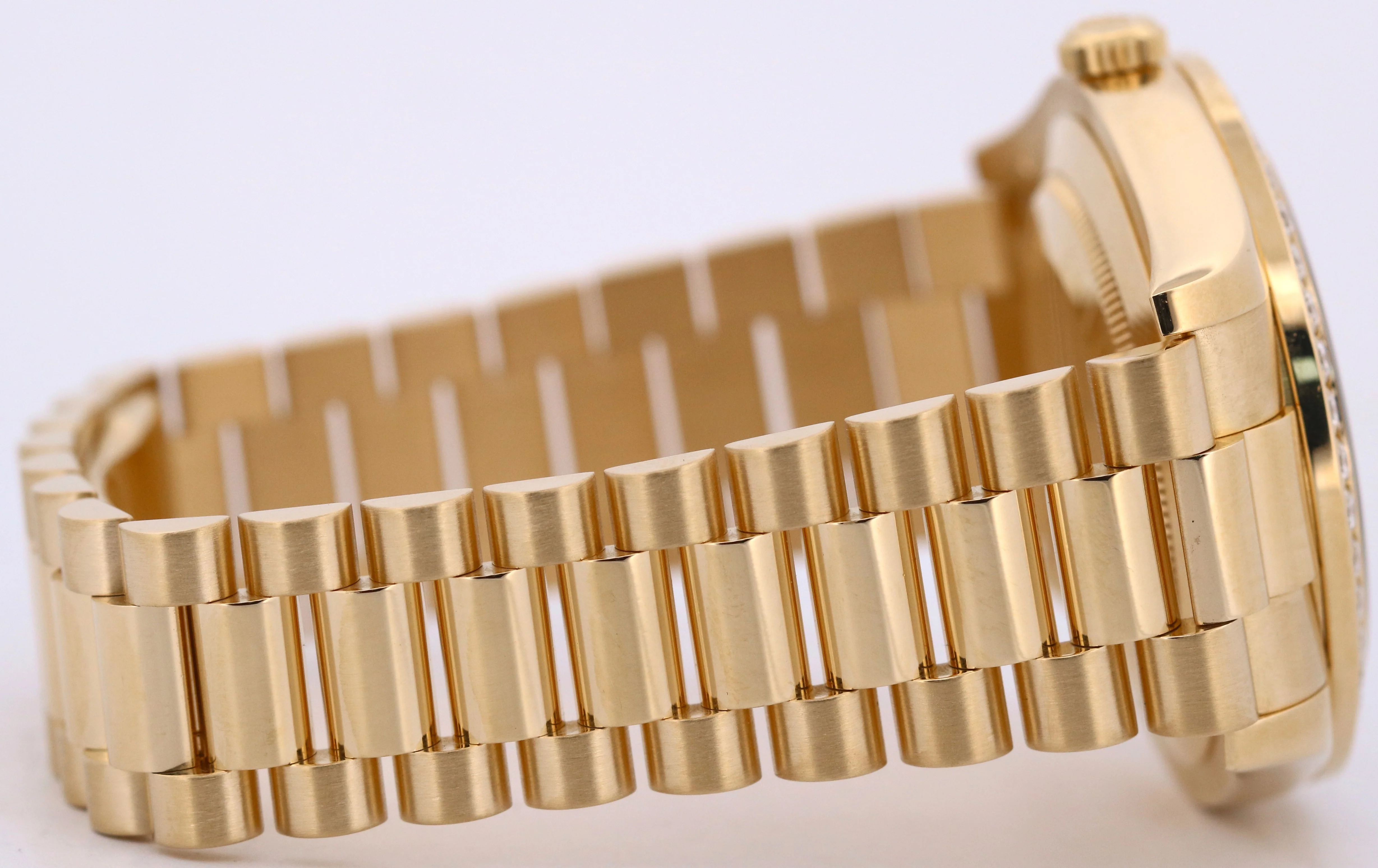 2014 PAPERS Rolex Day-Date II President FACTORY DIAMOND 18K Gold 41mm 218348 BOX - Image 8
