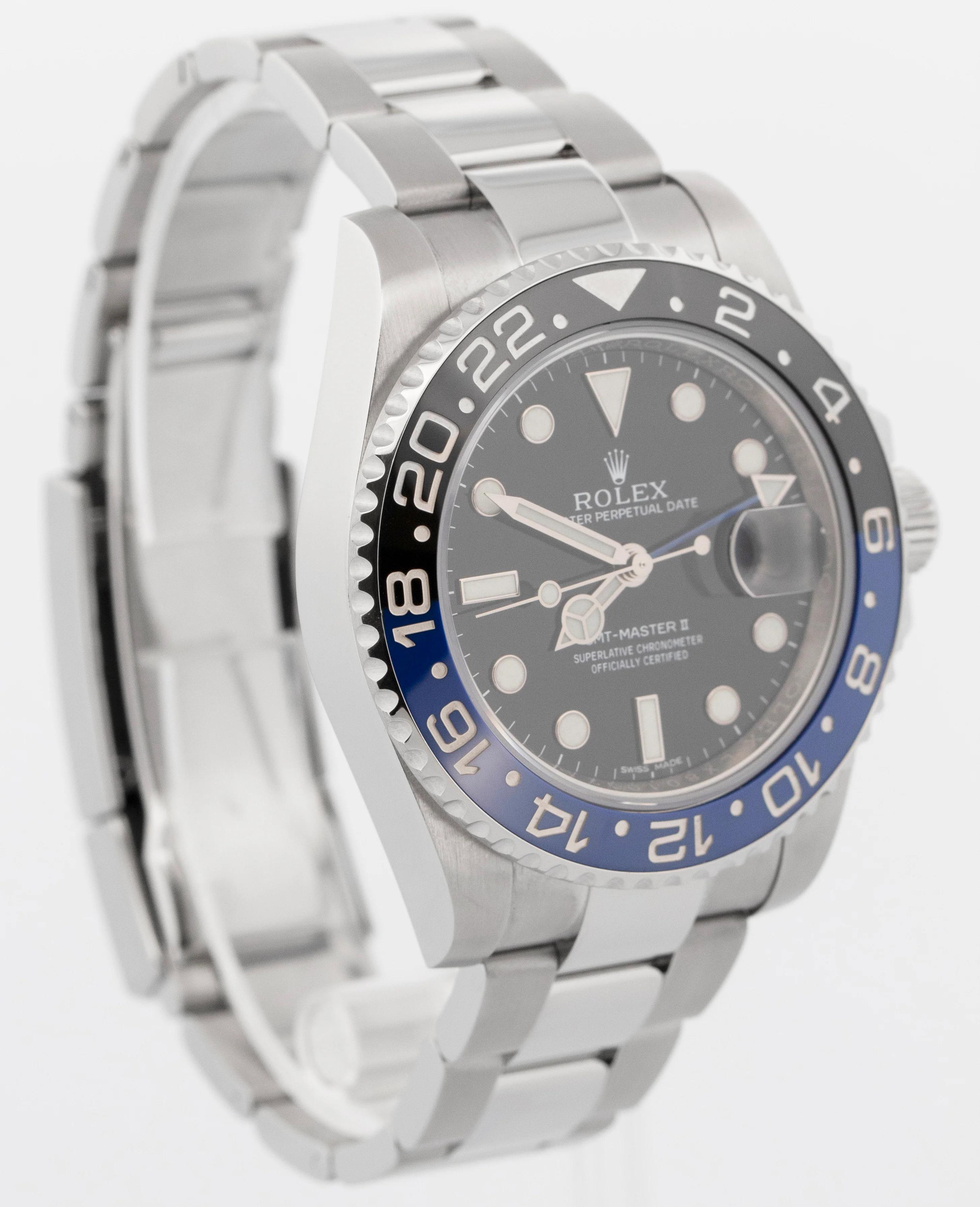 2015 PAPERS Rolex GMT-Master II BATMAN Blue Steel Ceramic 40mm 116710 BLNR BOX - Image 4